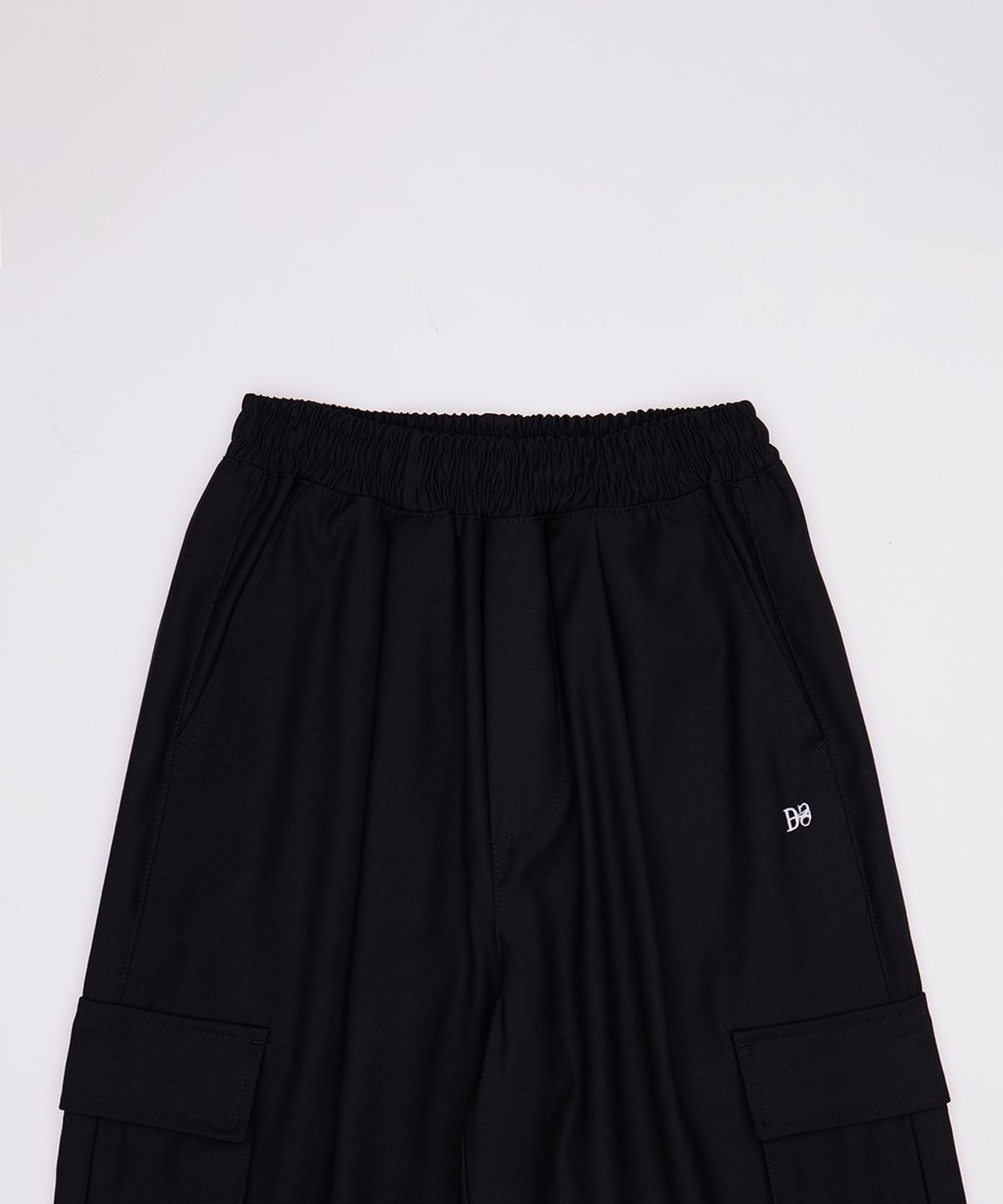 디스펑트(DYSFUNCT) Clock Wide String Cargo Jogger Slacks Pants (BLACK)