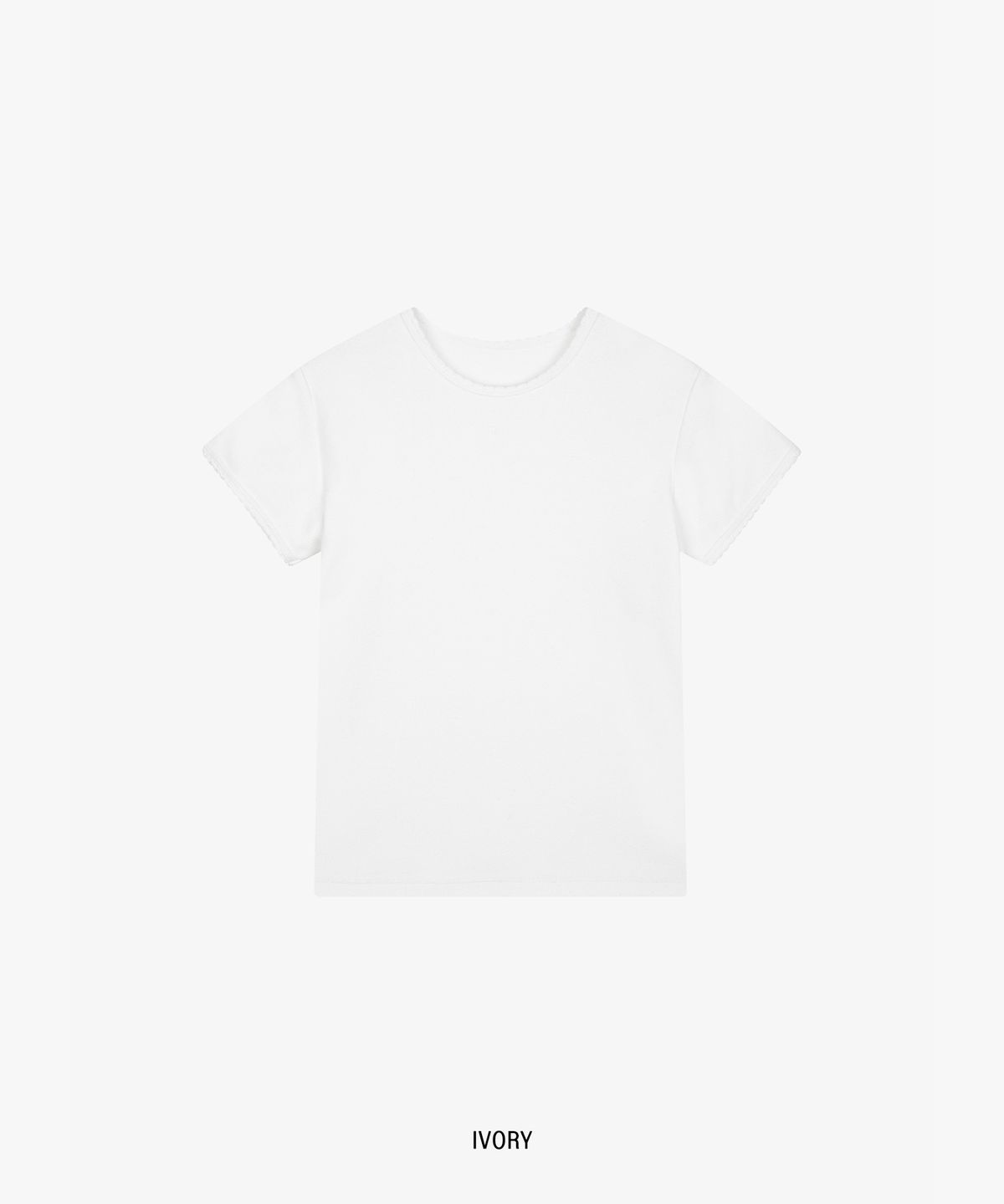 그로브(GROVE) 23FW VELVET IZI T-SHIRT_IVORY