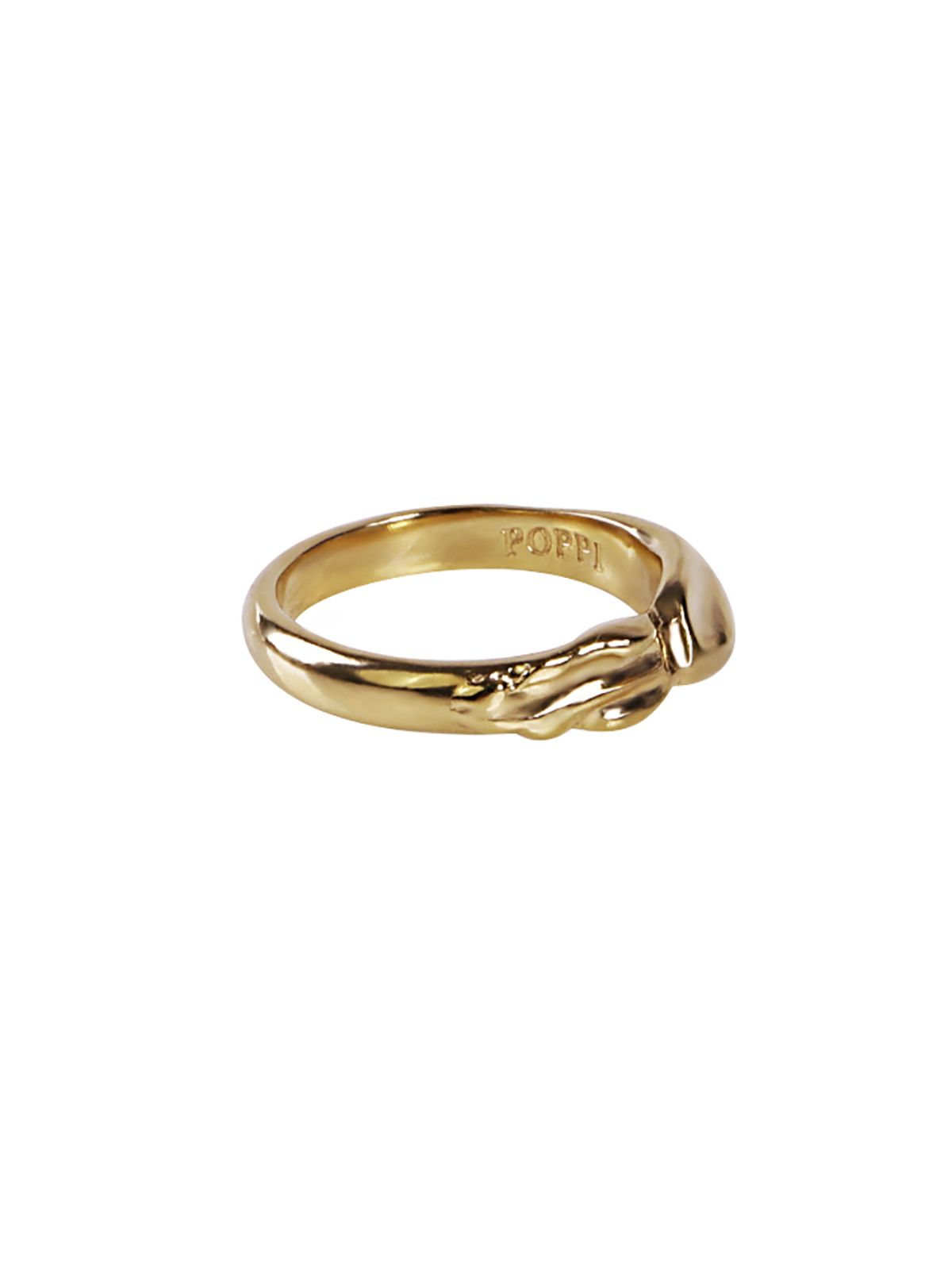 파피(POPPI) Half textured ring