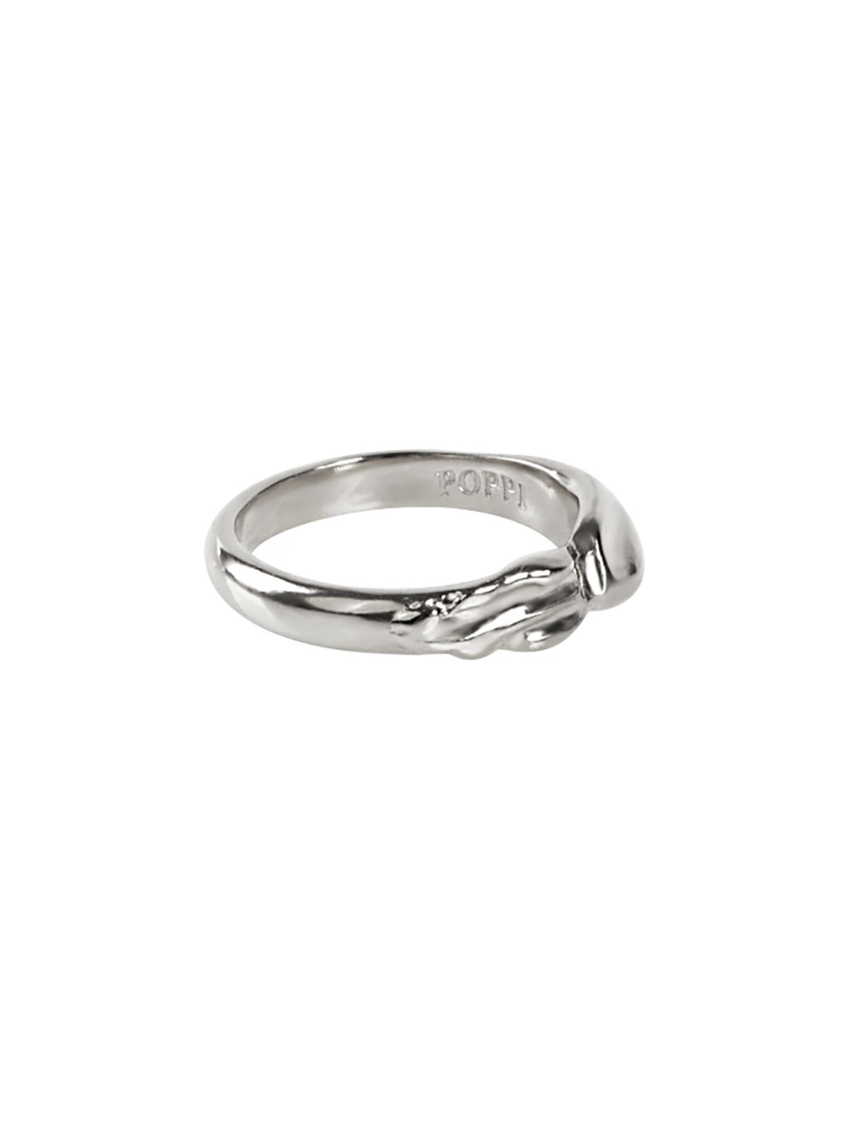 파피(POPPI) Half textured ring