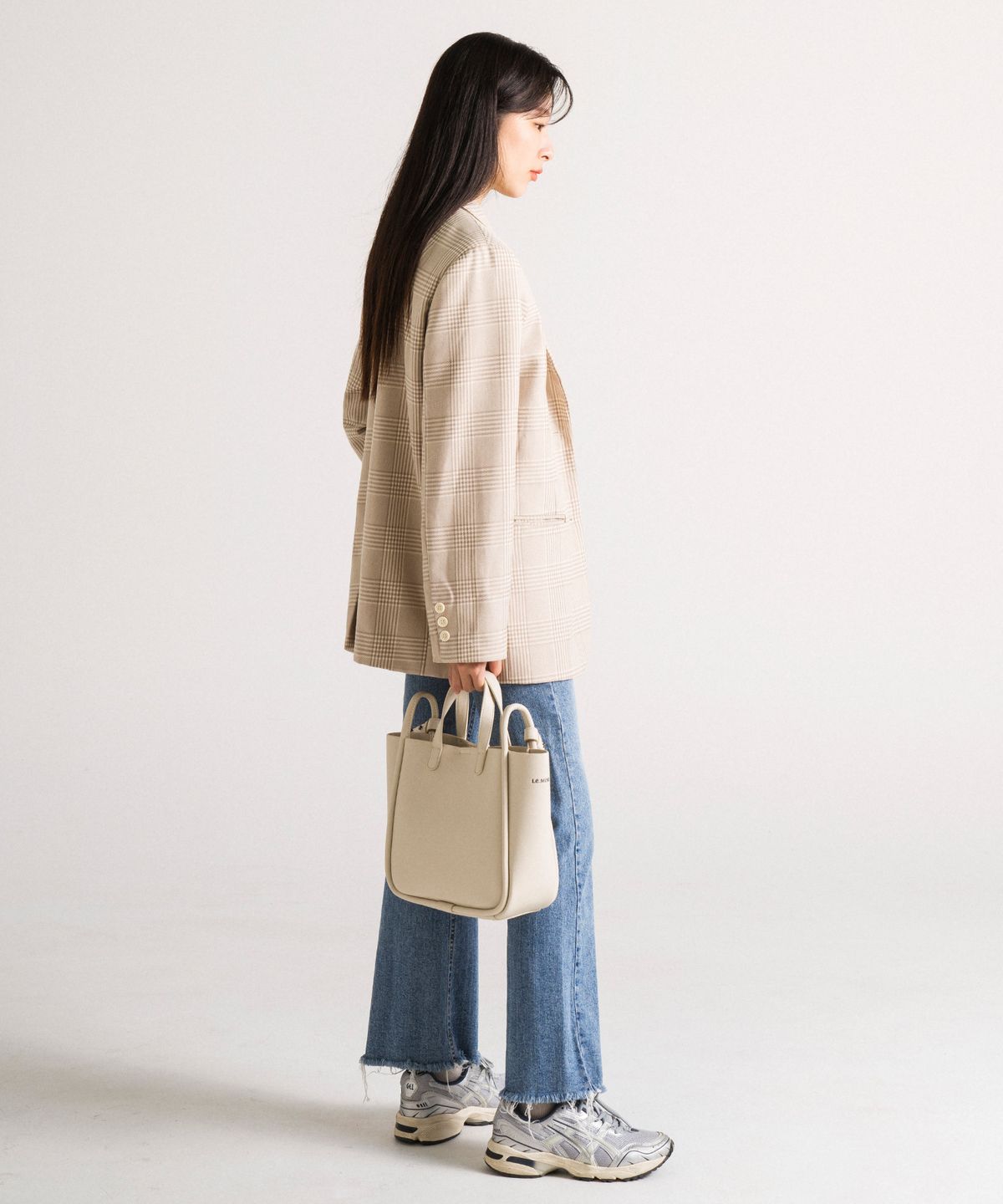 르마인(LEMINE) 파이핑3웨이백(아이보리)
