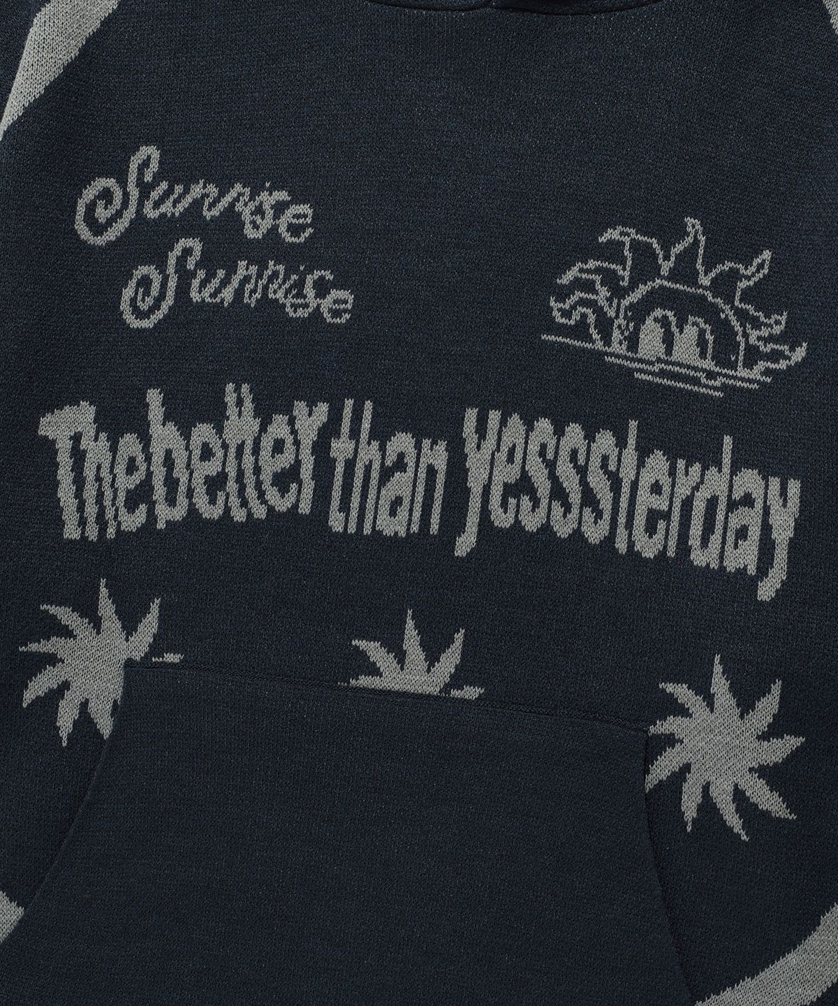 이스트쿤스트(ISTKUNST) SUN BTY HOOD KNIT_NAVY(IK2DFMK641A)