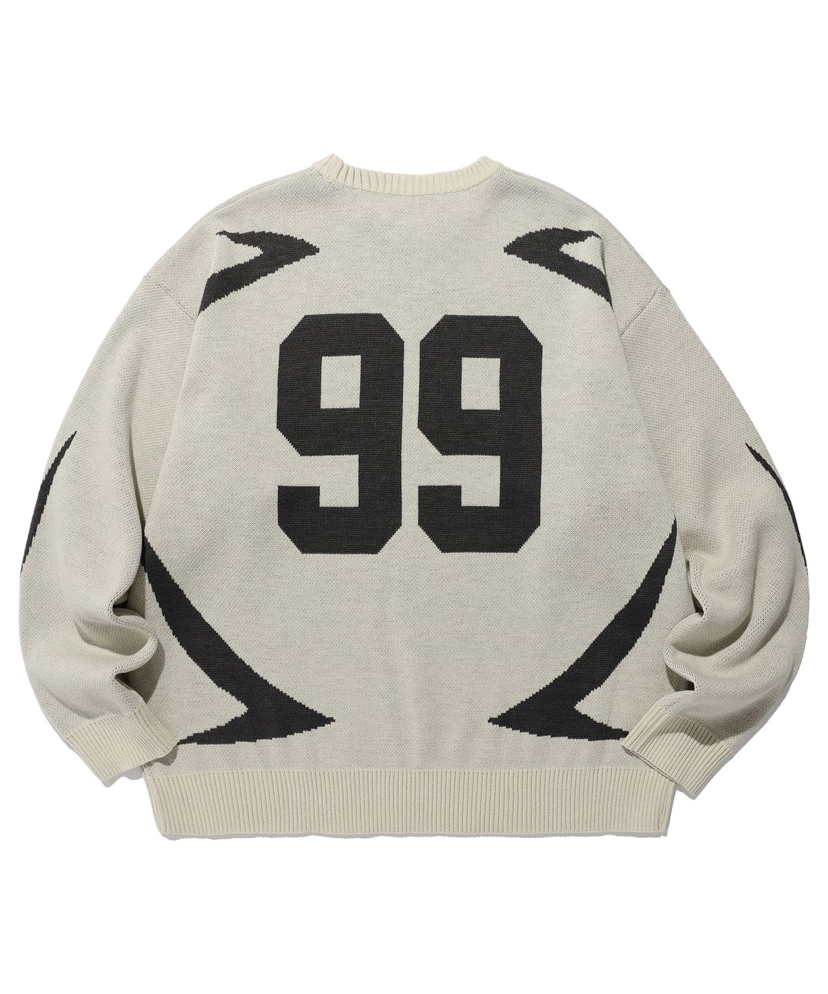 이스트쿤스트(ISTKUNST) SPORTY SUNRISE LOGO KNIT_BEIGE(IK2DFMK600A)