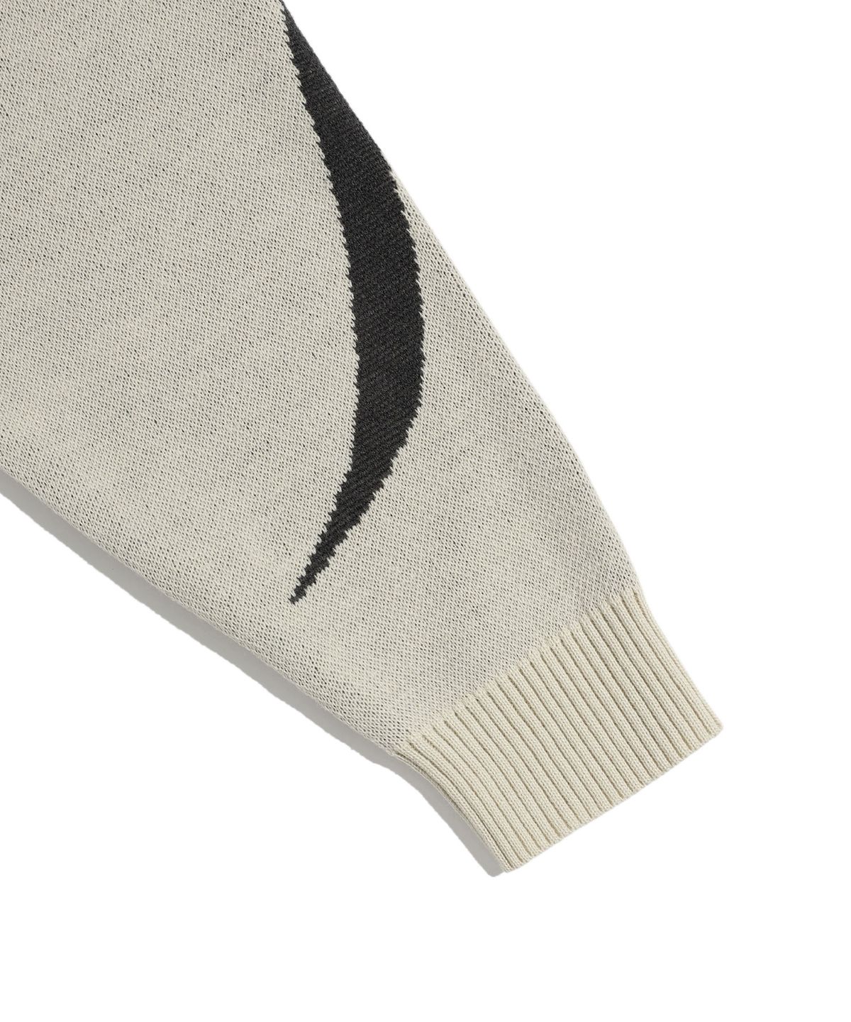 이스트쿤스트(ISTKUNST) SPORTY SUNRISE LOGO KNIT_BEIGE(IK2DFMK600A)