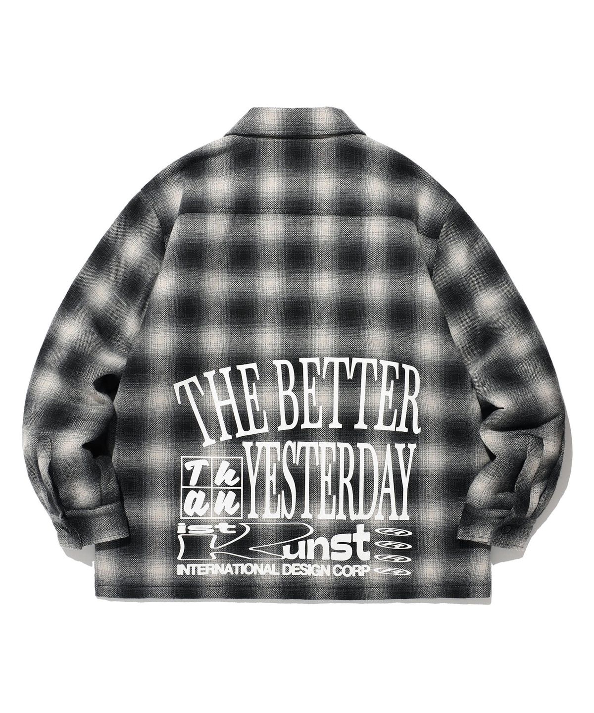 이스트쿤스트(ISTKUNST) PLAID FLANNEL ZIP JACKET_BLACK(IK2DFMB908A)