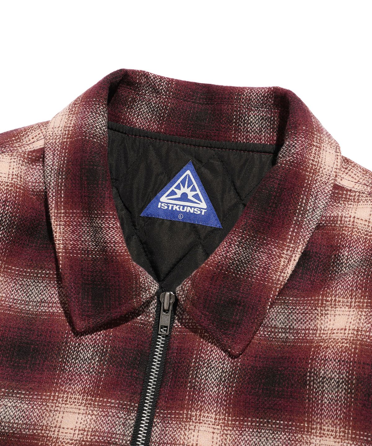 이스트쿤스트(ISTKUNST) PLAID FLANNEL ZIP JACKET_RED(IK2DFMB908A)