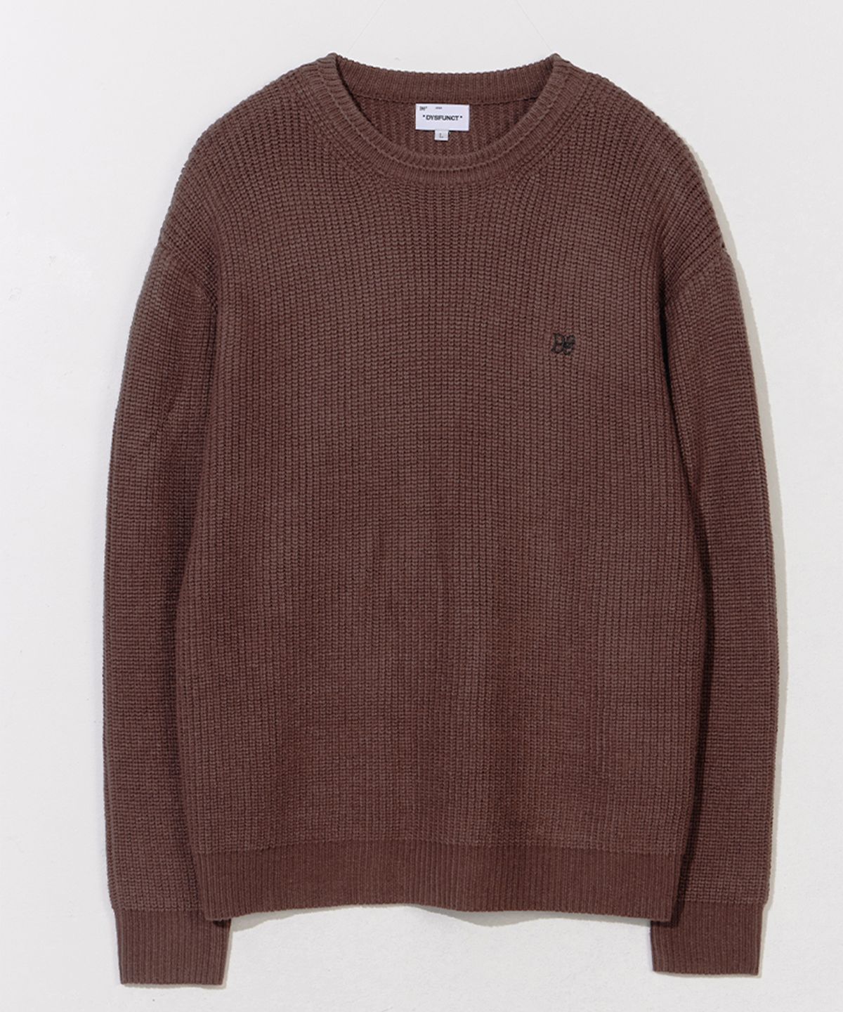 디스펑트(DYSFUNCT) Ds Over Fit Knit (BROWN)