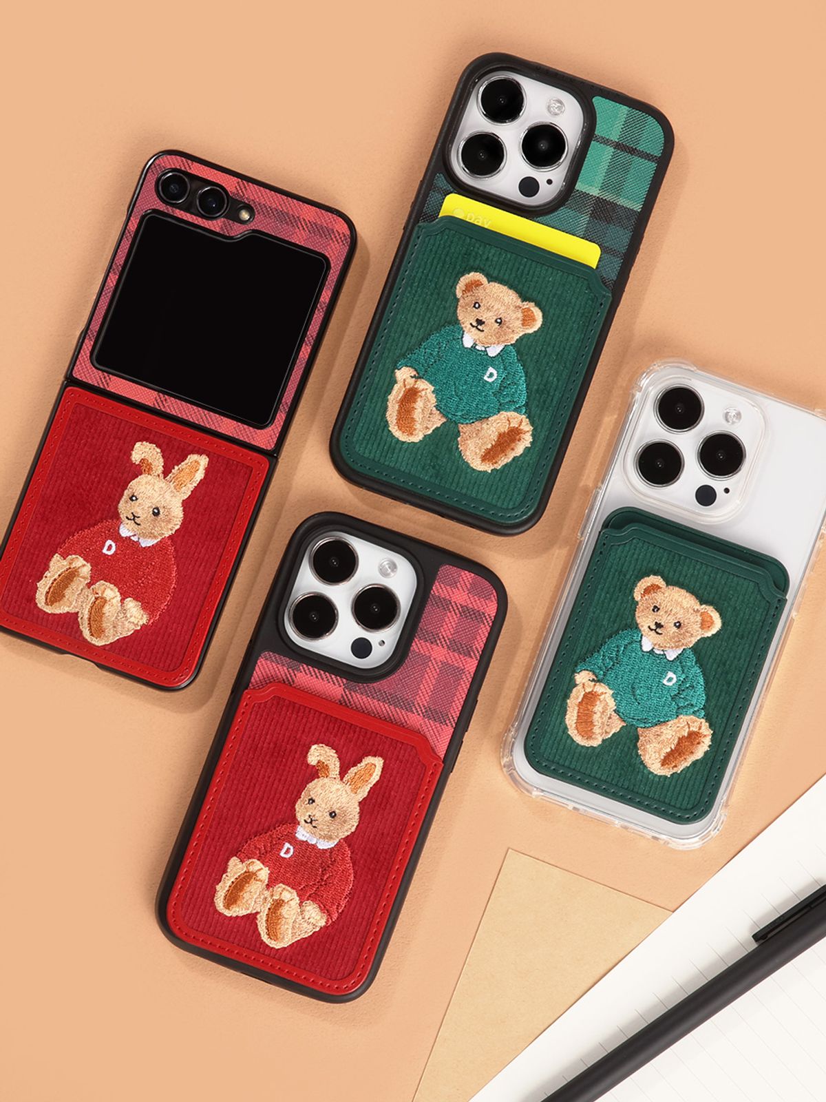디자인스킨(DESIGNSKIN) 부착형 클래식 자수 포켓