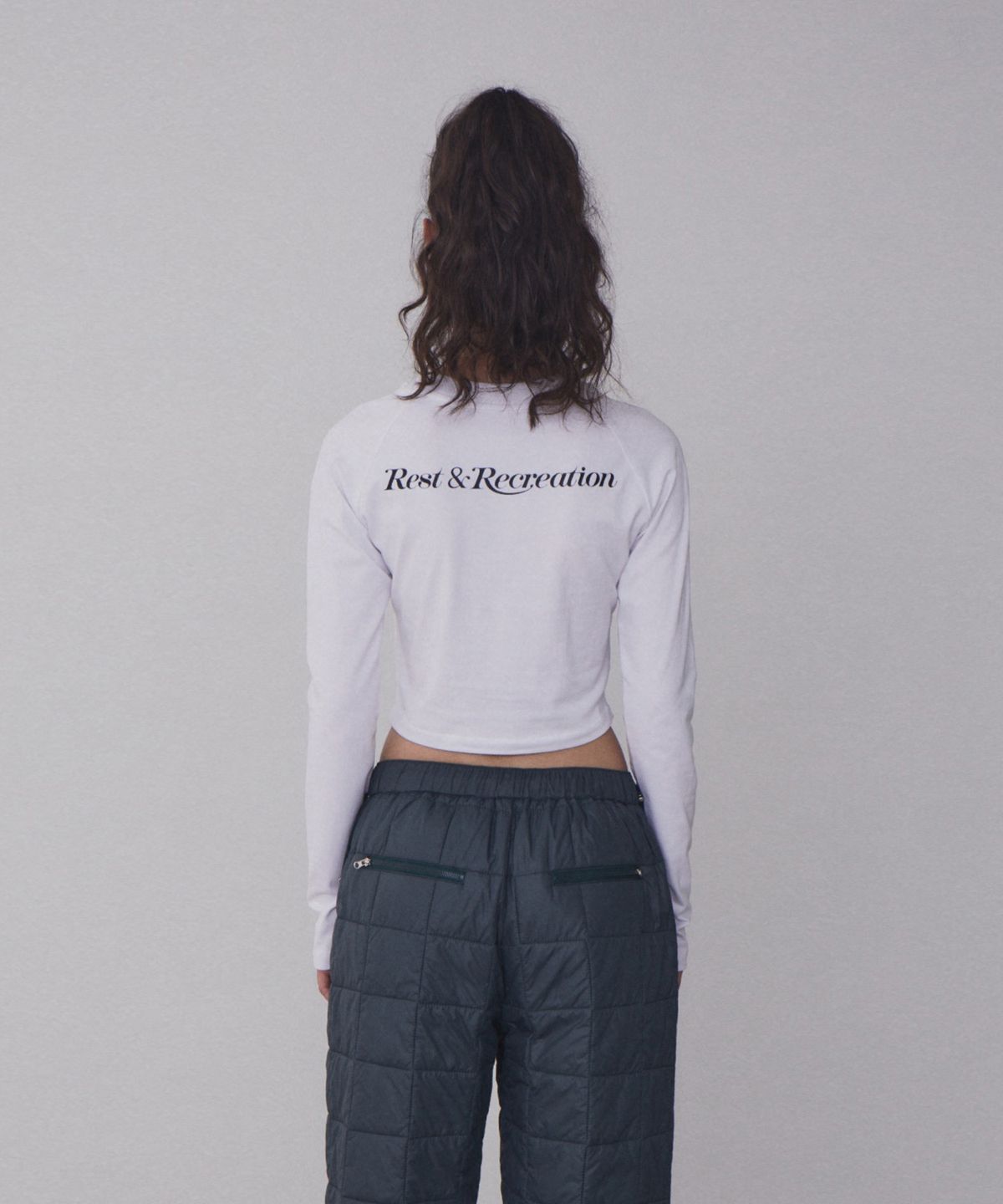 레스트앤레크레이션(REST&RECREATION) RR ARROW POINT LONG SLEEVE T-SHIRT_WHITE