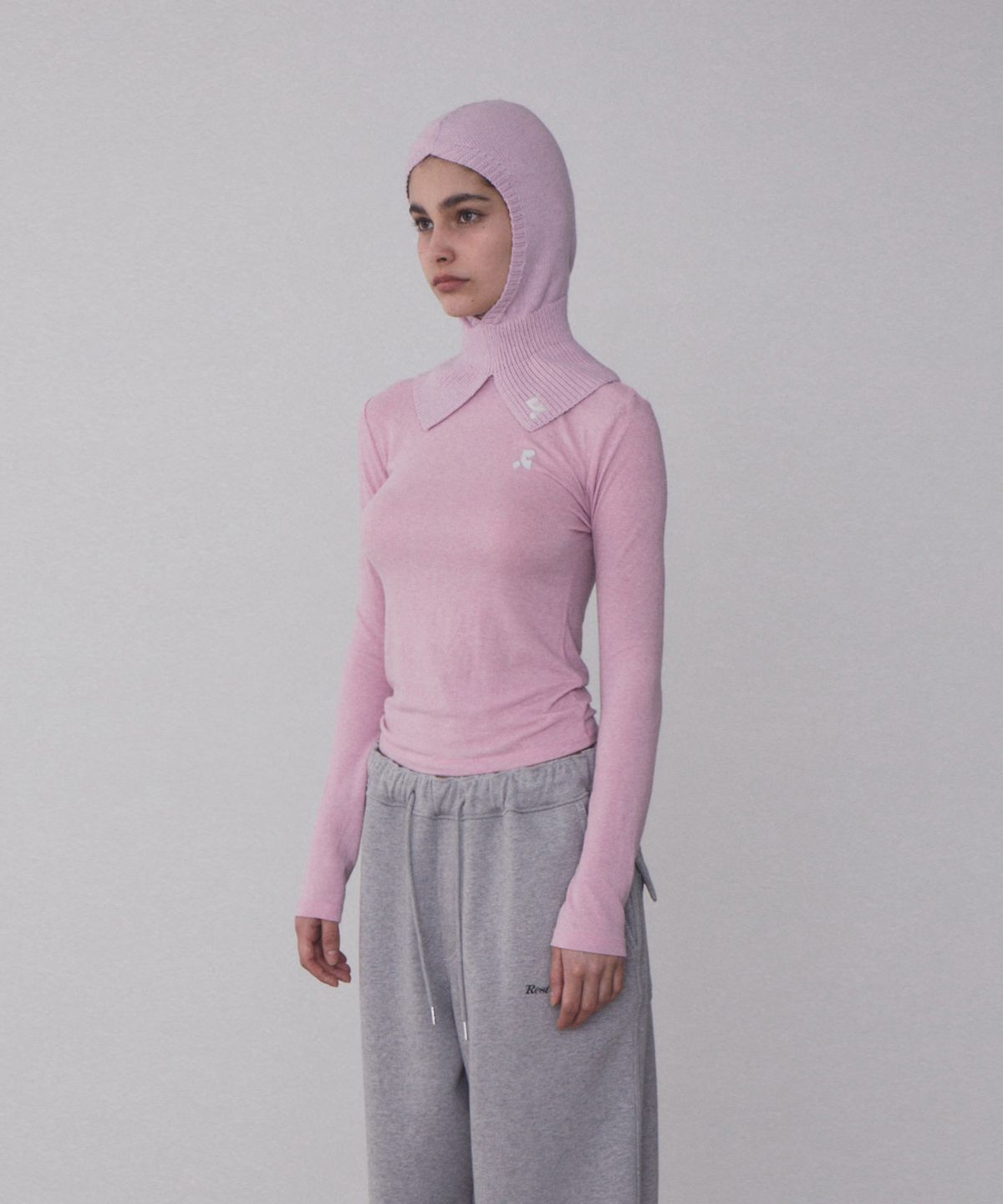 레스트앤레크레이션(REST&RECREATION) RR LOGO BALACLAVA_PINK