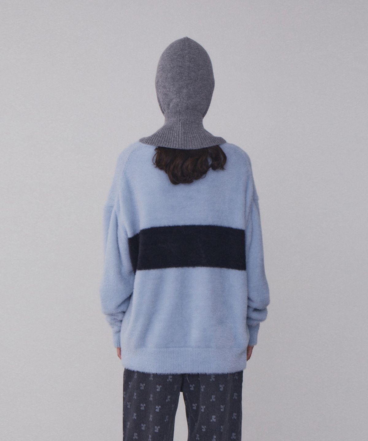 레스트앤레크레이션(REST&RECREATION) RR LOGO BALACLAVA_GREY