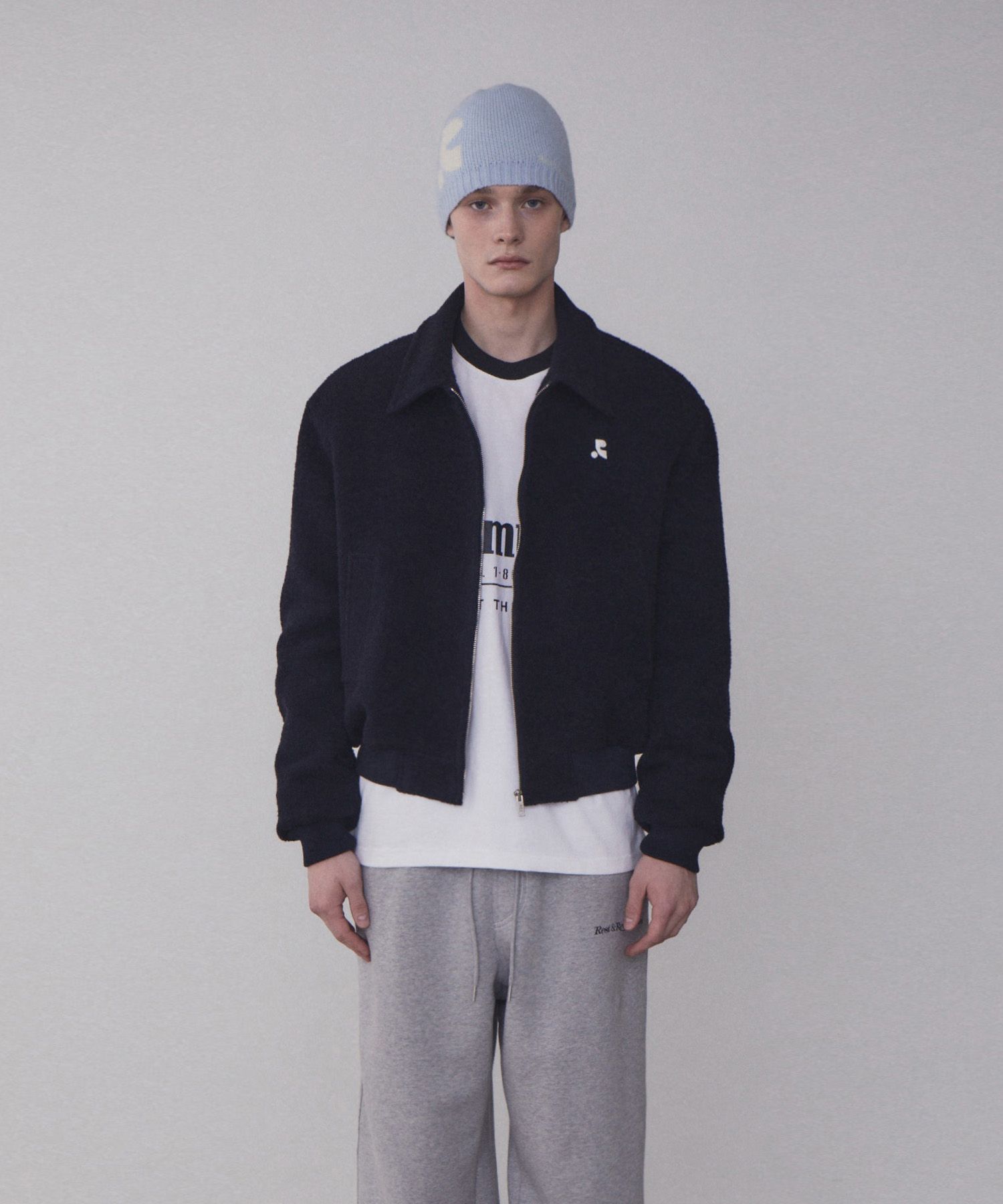 ☆人気☆【Rest&Recreation】☆RR LOGO JACQUARD BEANI.E☆ MUSINSA公式 | REST&RECREATION RR LOGO JACQUARD BEANIE_SKYBLUE