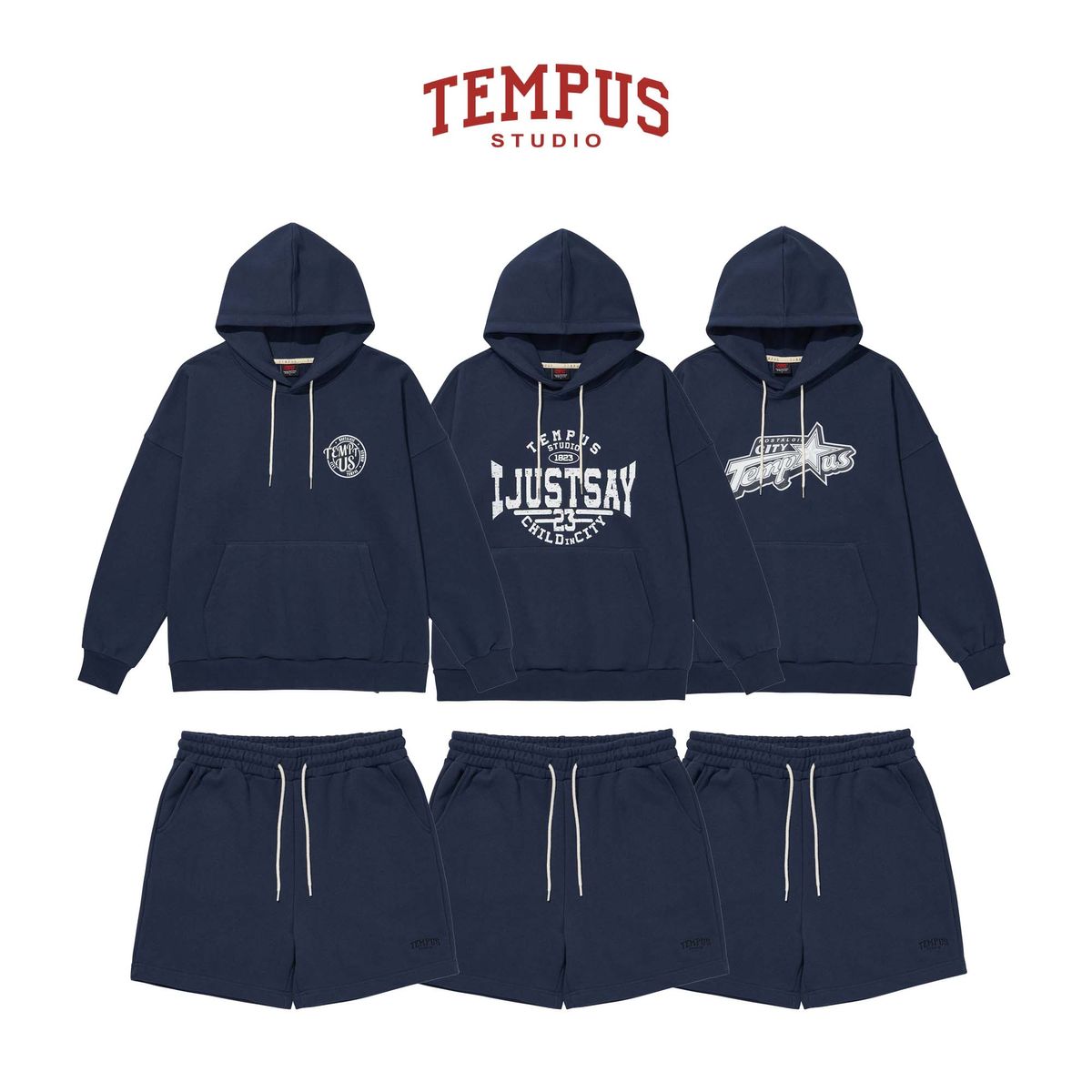 템푸스스튜디오(TEMPUS STUDIO) TEMPUS EASY HALF PANTS [NAVY]