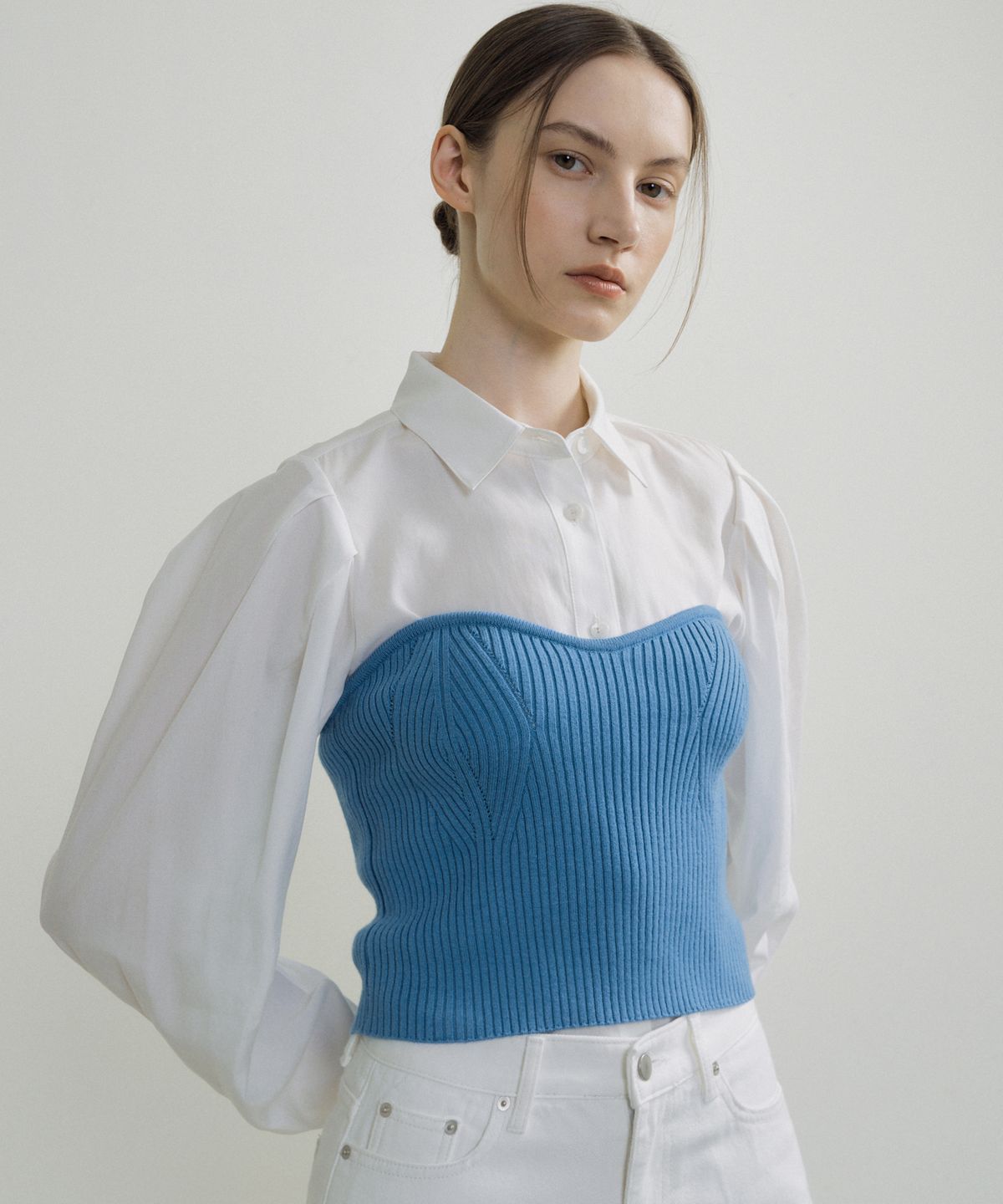 오떼뜨(OCTETTE) BUSTIER KNIT_3COLOR