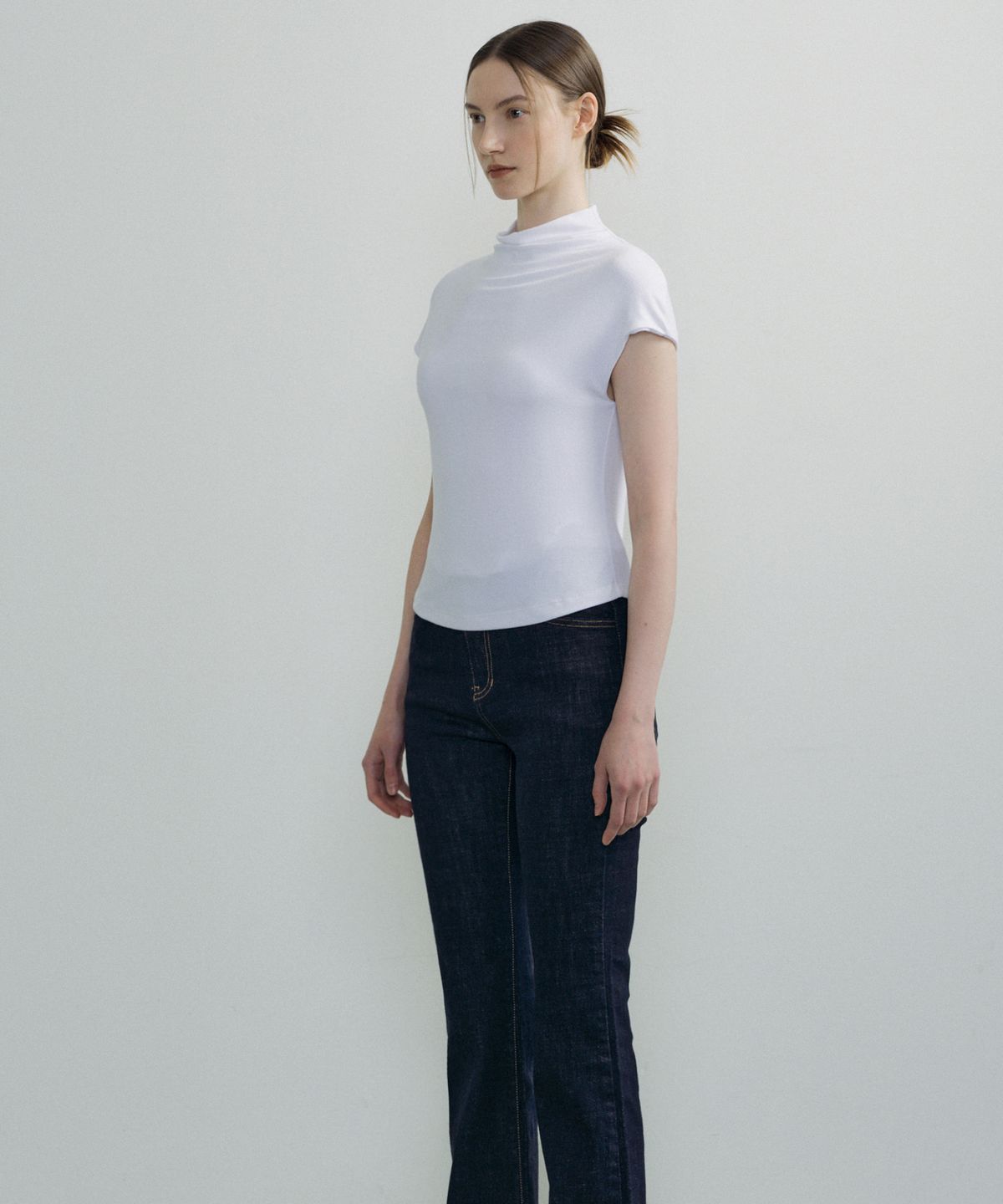오떼뜨(OCTETTE) JERSEY COWL SLEEVELESS T_3COLOR