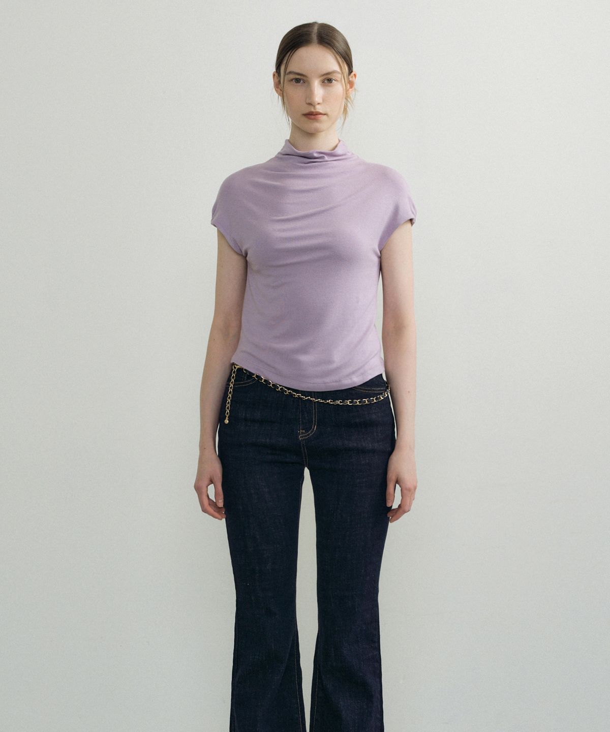 오떼뜨(OCTETTE) JERSEY COWL SLEEVELESS T_3COLOR