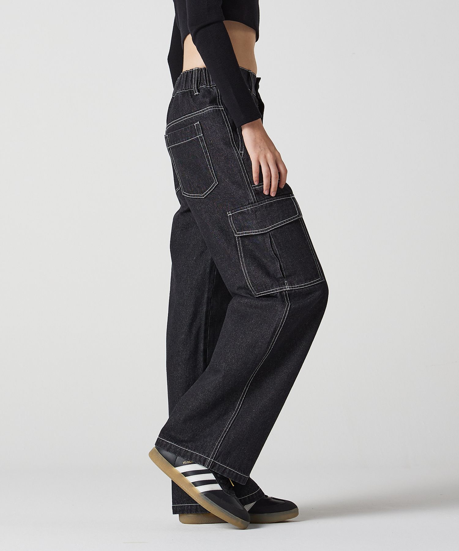 【新品未使用】entire studios DENIM CARGO ブラック L Entire Studios Men's' Heavy Cargo Jeans in Black | LN-CC®