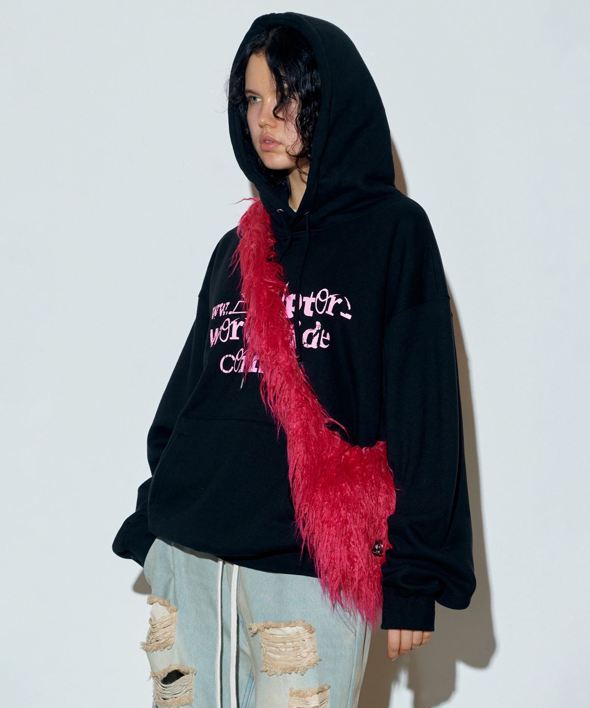 스컬프터(SCULPTOR) Collage Logo Hoodie Black