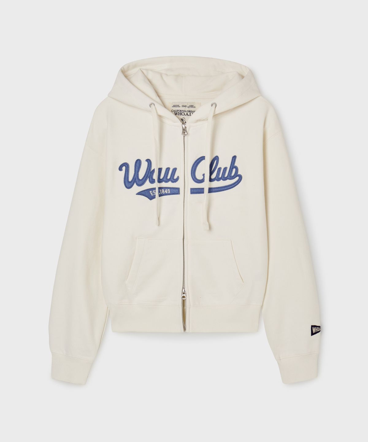 후아유(WHO.A.U) Patch Crop Hood Zip-up / WHMZG1111F