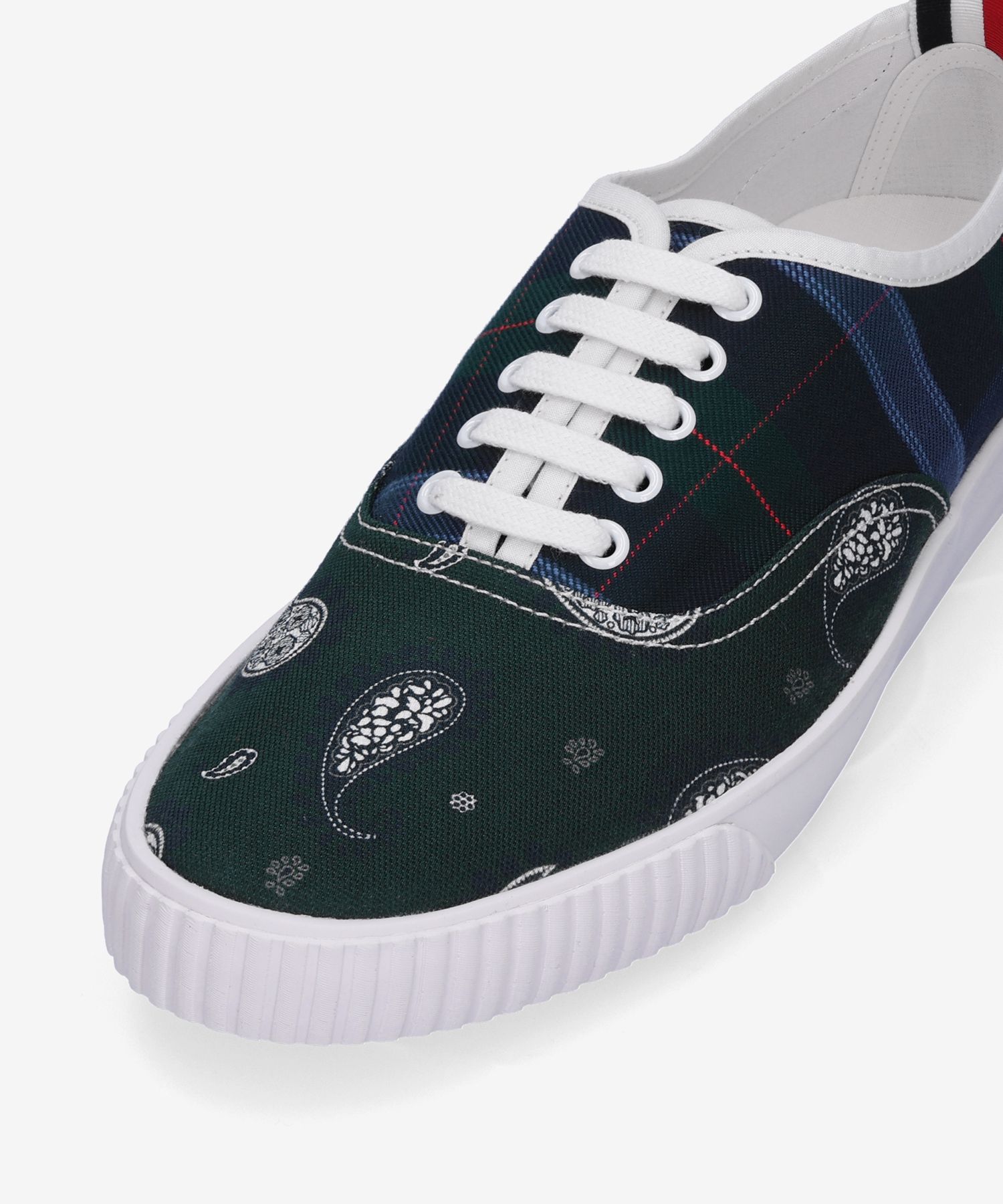 【THOM BROWNE】タータンチェックヘリテージスニーカー/追跡可能 MUSINSA公式 | THOM BROWNE Tartan Checkered Heritage Sneakers