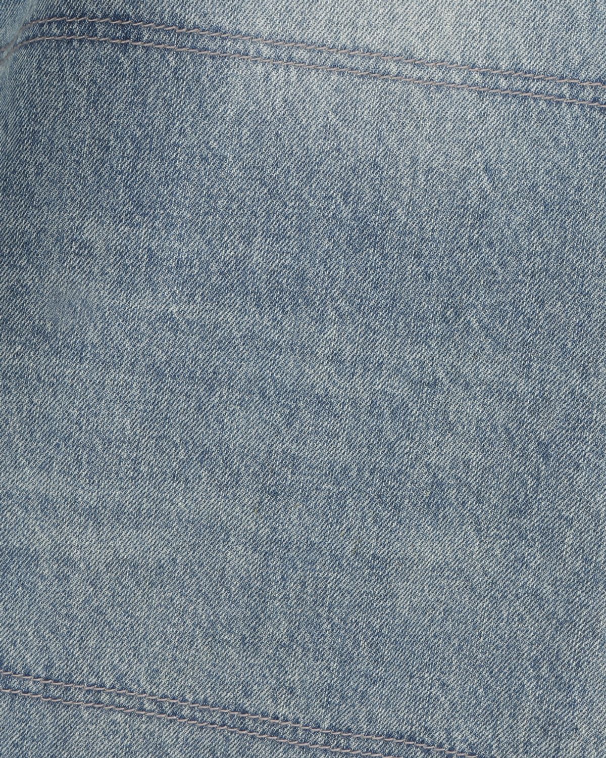 비슬로우(BESLOW) DISTRESSED DOUBLE KNEE JEANS VINTAGE BLUE
