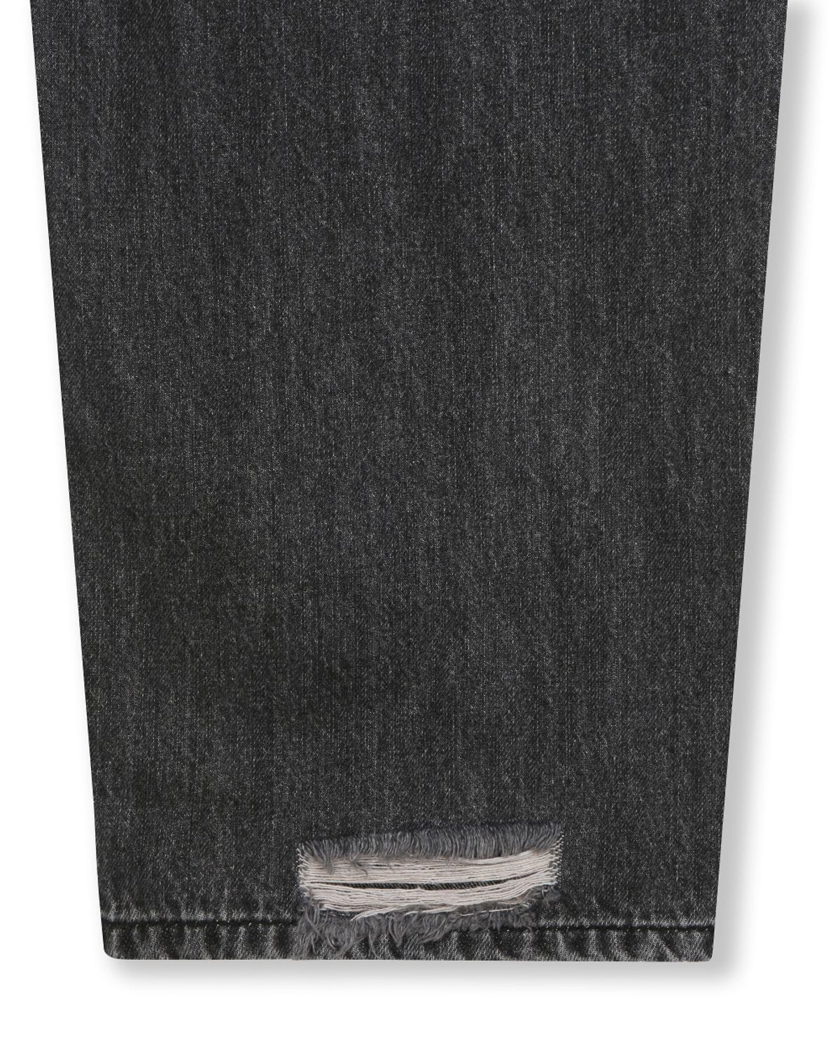 비슬로우(BESLOW) DISTRESSED DOUBLE KNEE JEANS BLACK