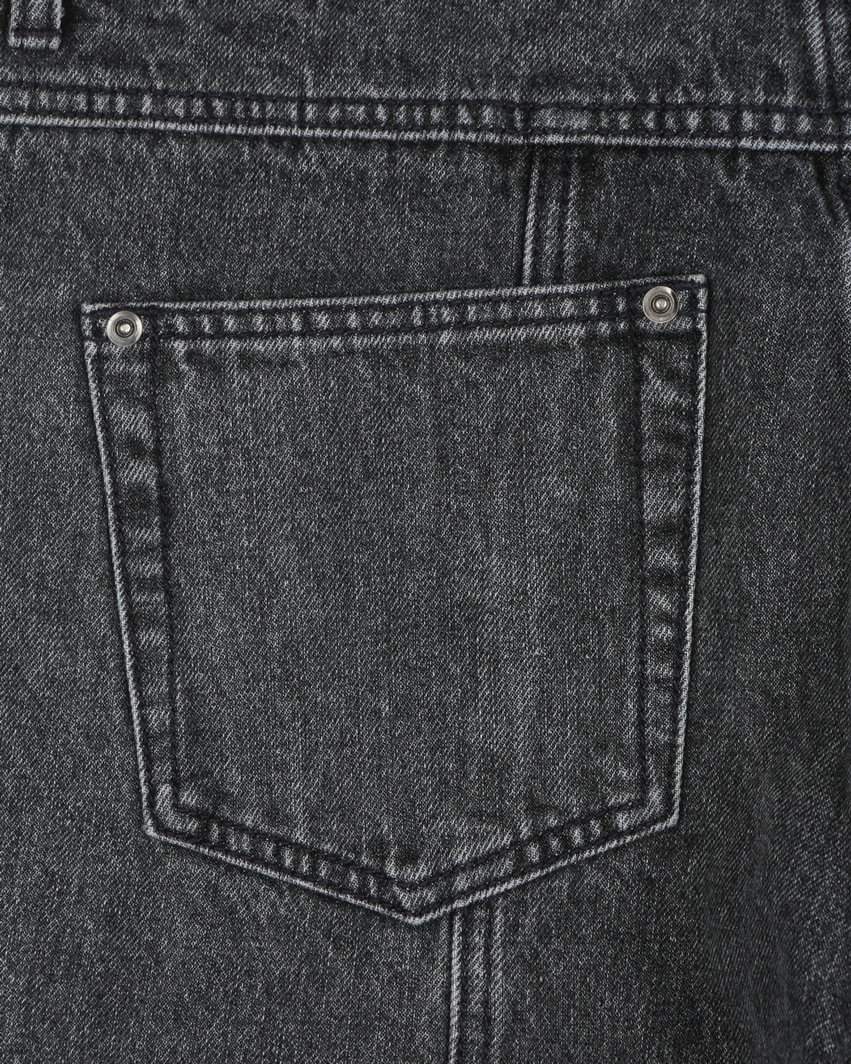 비슬로우(BESLOW) BIG FRONT PANELS JEANS FADE BLACK