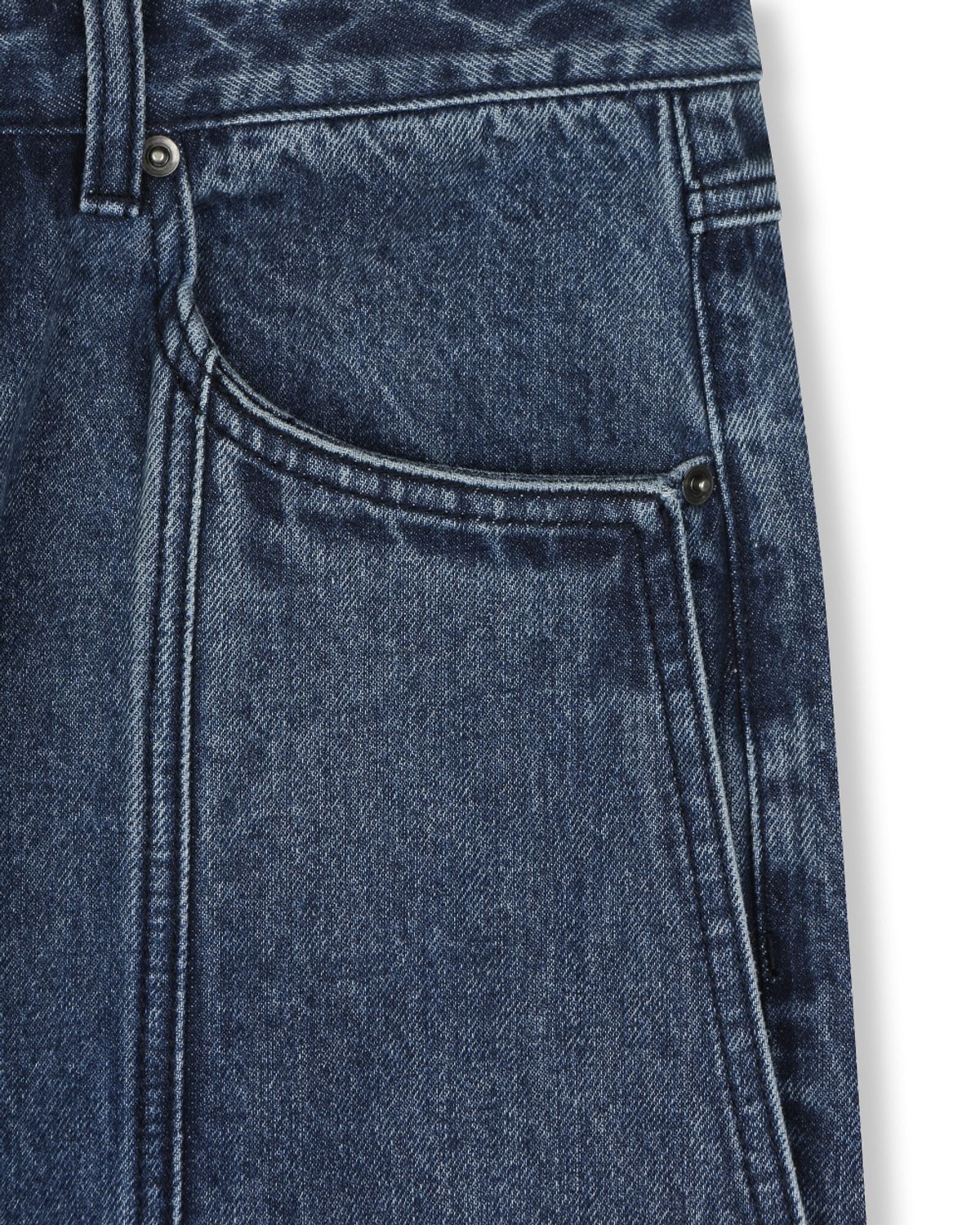 비슬로우(BESLOW) BIG FRONT PANELS JEANS BLUE