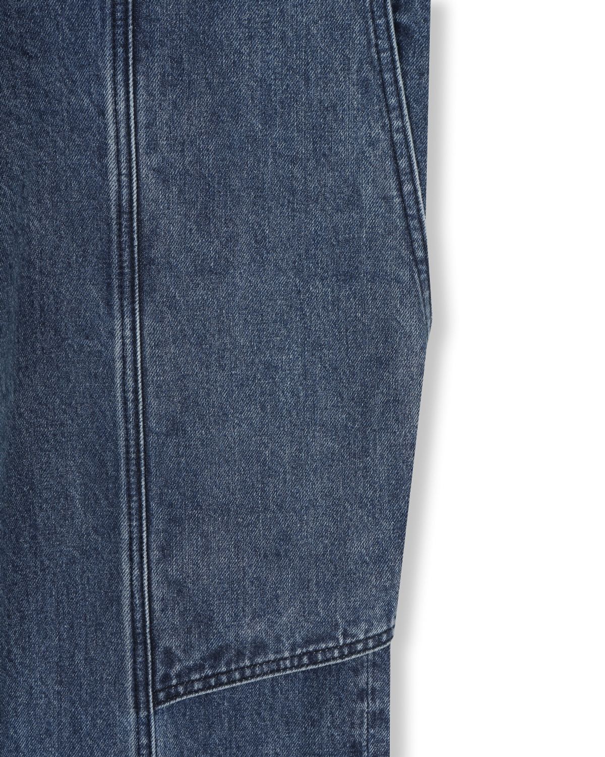 비슬로우(BESLOW) BIG FRONT PANELS JEANS BLUE