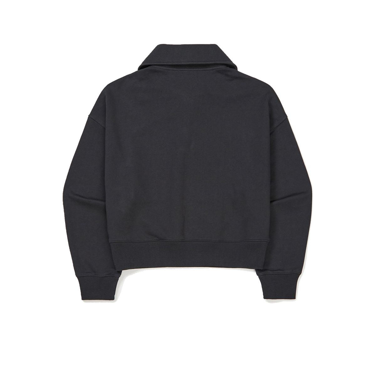 스노우피크 어패럴(SNOWPEAK APPAREL) 랜드 우먼스 세미크롭 기모 하프집업 Dark Charcoal (S23FWFZT61)