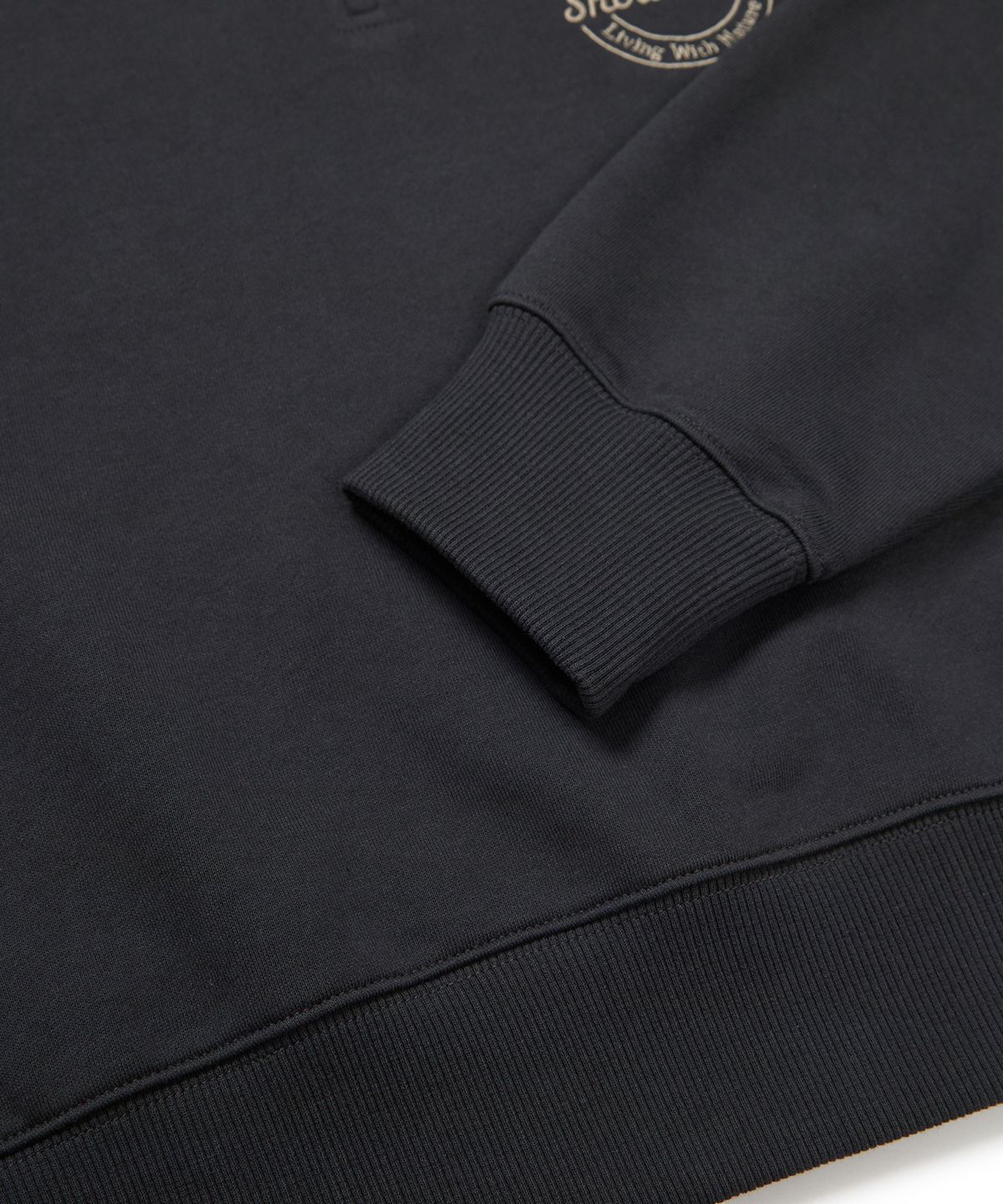스노우피크 어패럴(SNOWPEAK APPAREL) 랜드 우먼스 세미크롭 기모 하프집업 Dark Charcoal (S23FWFZT61)