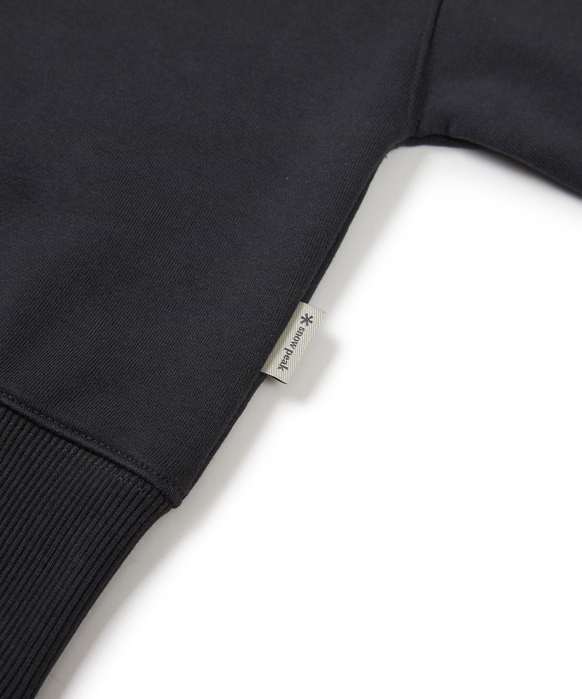 스노우피크 어패럴(SNOWPEAK APPAREL) 랜드 우먼스 세미크롭 기모 하프집업 Dark Charcoal (S23FWFZT61)