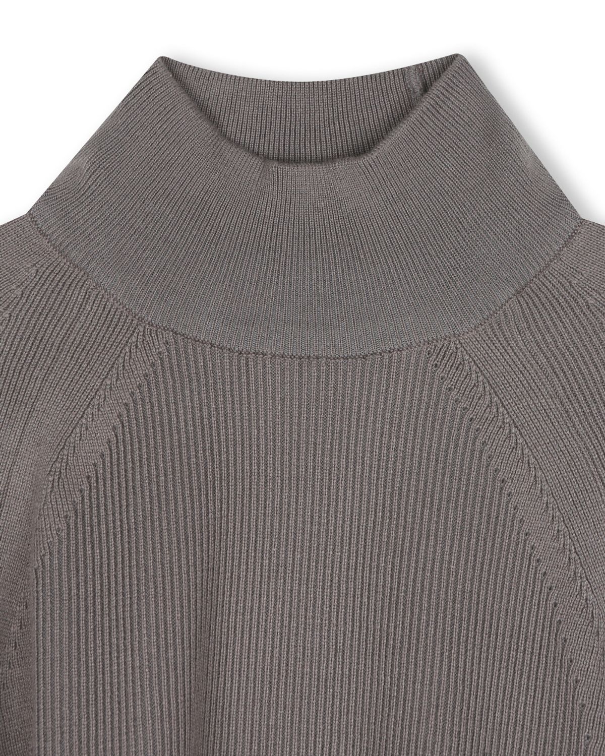 비슬로우(BESLOW) ACTIVE HIGH NECK KNIT CHARCOAL