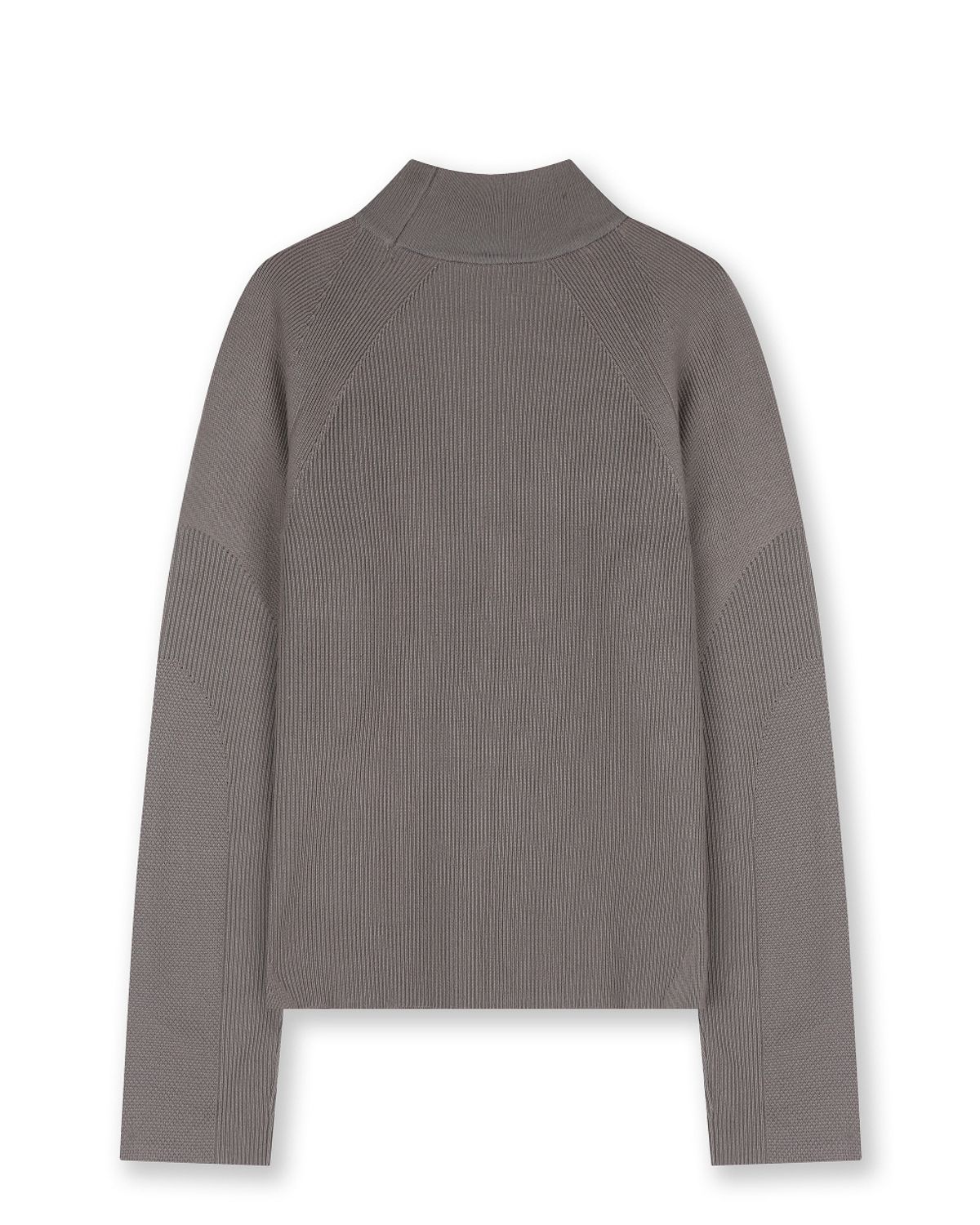 비슬로우(BESLOW) ACTIVE HIGH NECK KNIT CHARCOAL