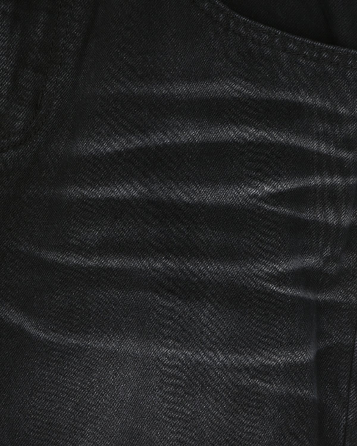 비슬로우(BESLOW) MOTOCYCLE WASHED DENIM PANTS FADE BLACK