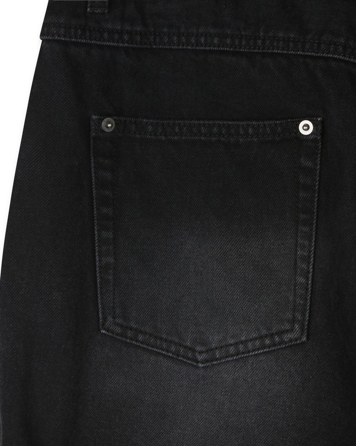비슬로우(BESLOW) MOTOCYCLE WASHED DENIM PANTS FADE BLACK