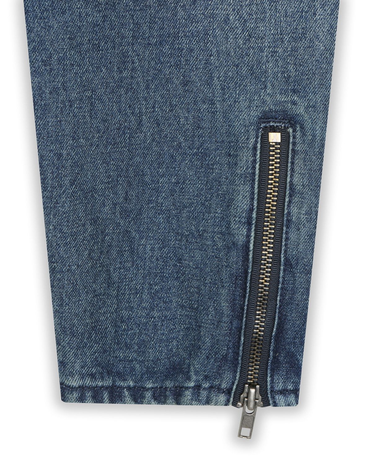 비슬로우(BESLOW) MOTOCYCLE WASHED DENIM JACKET VINTAGE BLUE