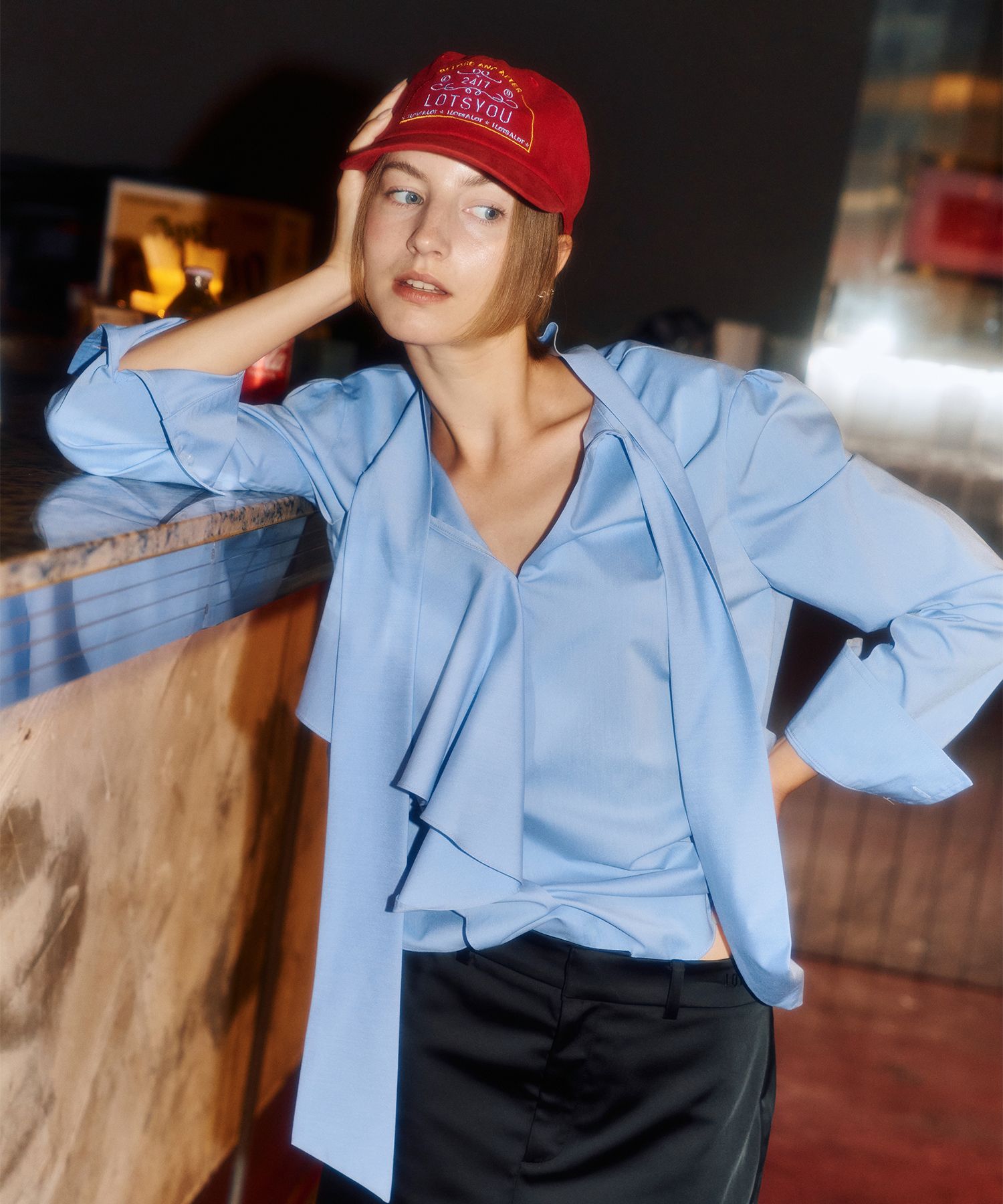 LOTSYOU★韓国★人気★Old Money Classic Ballcap リボン 2色 MUSINSA | LOTSYOU Old Money Classic Ballcap Red