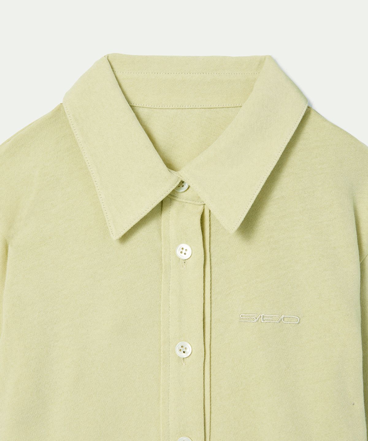 에스이오(s/e/o) BACK HOLE JERSEY SHIRT_LIGHT KHAKI