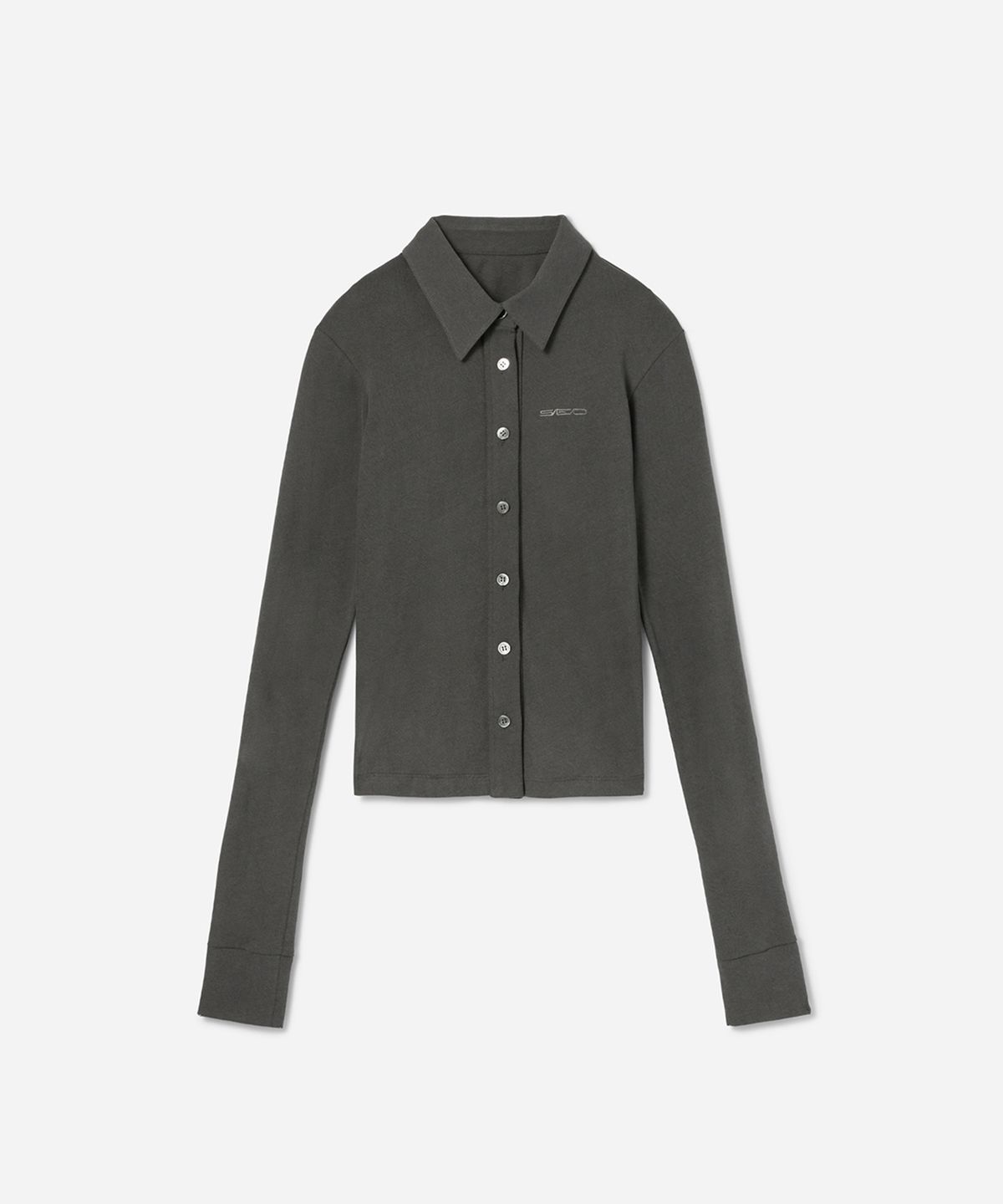 에스이오(s/e/o) BACK HOLE JERSEY SHIRT_CHARCOAL