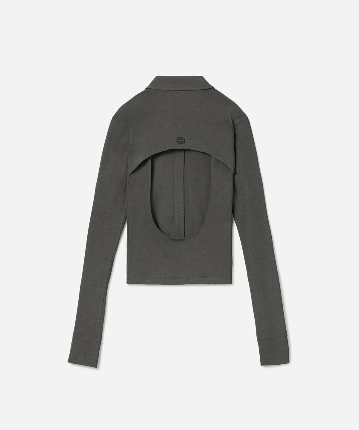 에스이오(s/e/o) BACK HOLE JERSEY SHIRT_CHARCOAL