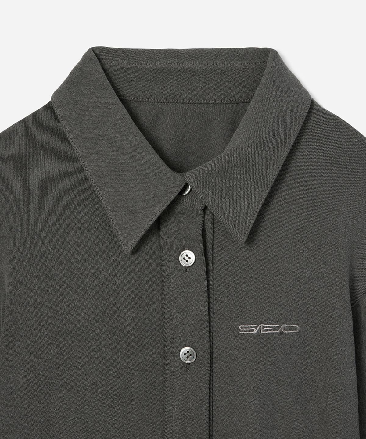 에스이오(s/e/o) BACK HOLE JERSEY SHIRT_CHARCOAL