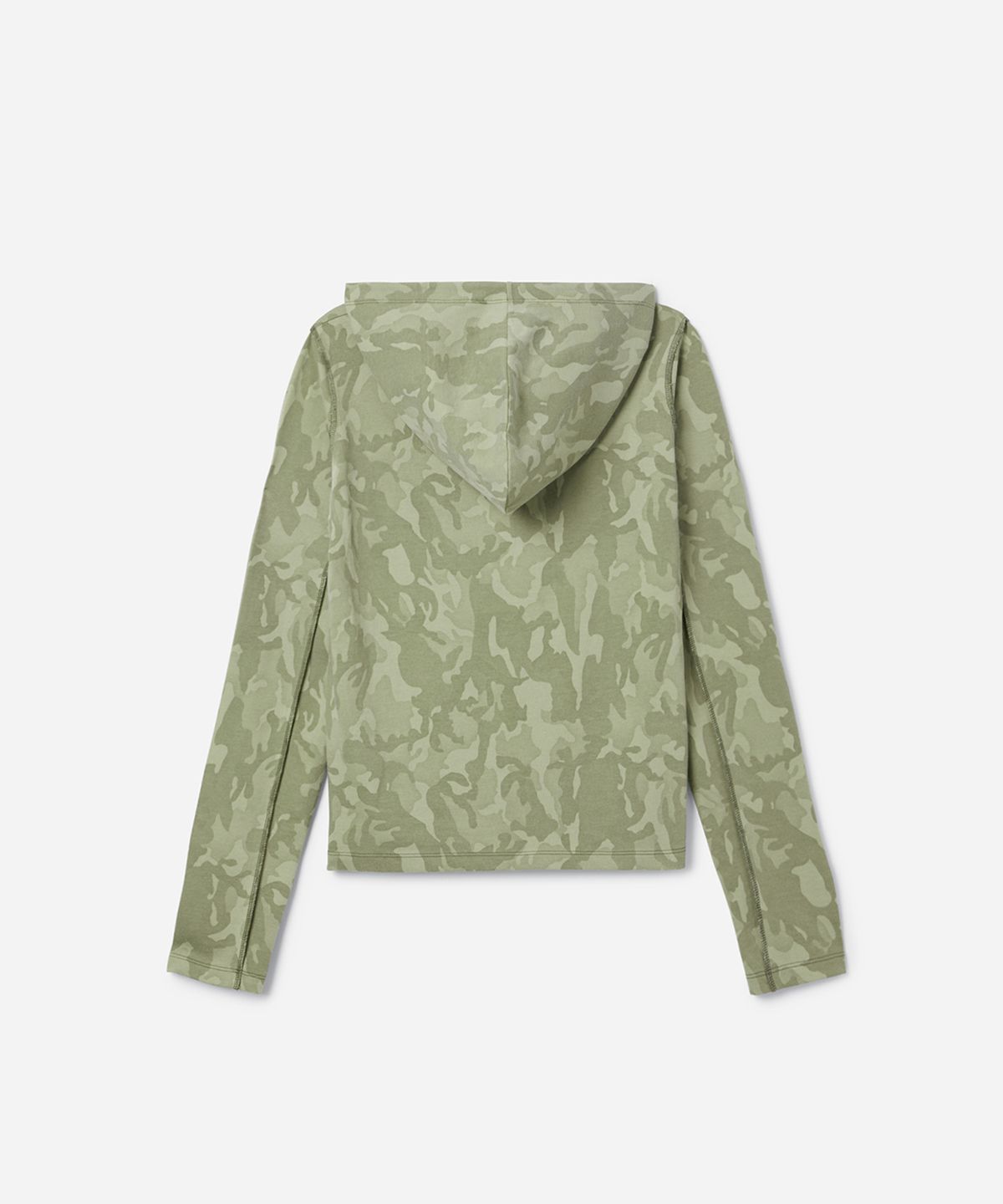 에스이오(s/e/o) CAMO HOOD LAYERED TEE_DARK
