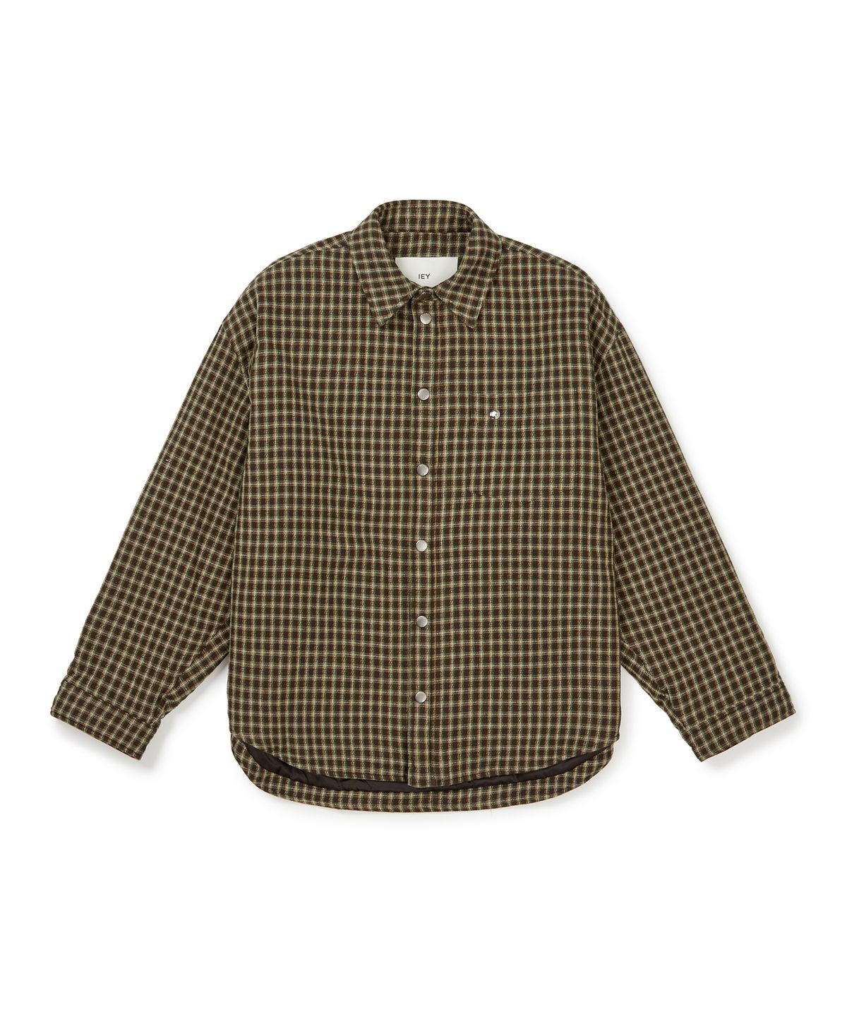 이에이(IEY) OVER SHIRT JUMPER Brown