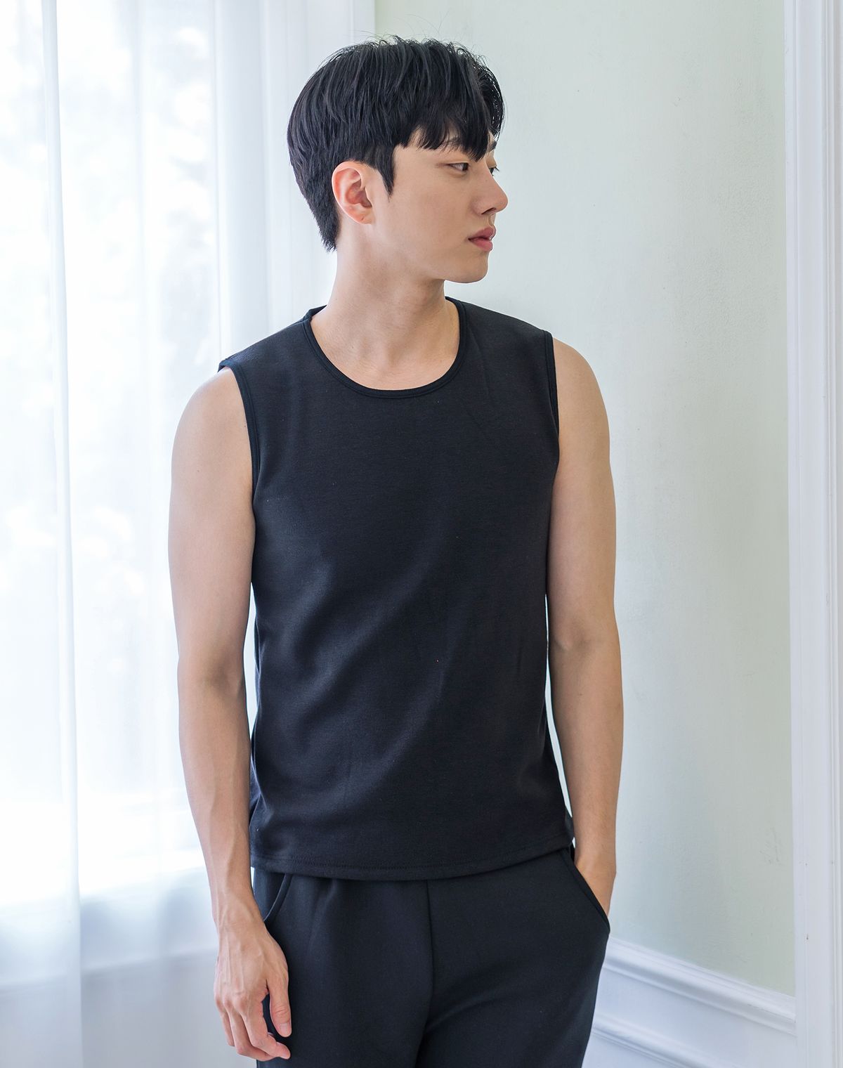 에이원(AONE) 남성 융 양모 머슬 런닝 (77154)