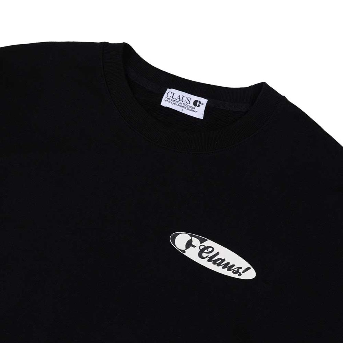 클로스랩(CLAUSLAB) CLAUS OVAL SWEATSHIRT BLACK