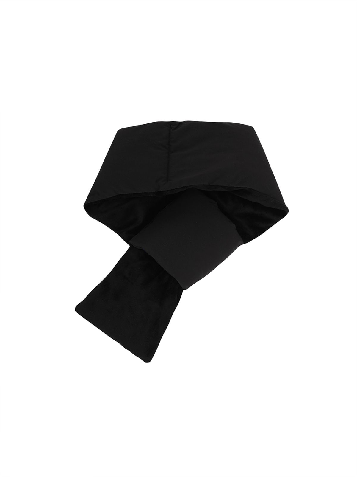 디스커버리 익스페디션(DISCOVERY EXPEDITION) 로고프린트 패딩 머플러 (BLACK)