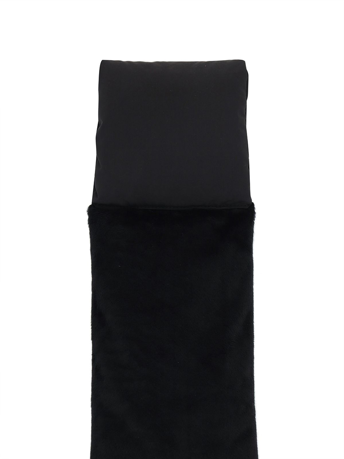 디스커버리 익스페디션(DISCOVERY EXPEDITION) 로고프린트 패딩 머플러 (BLACK)