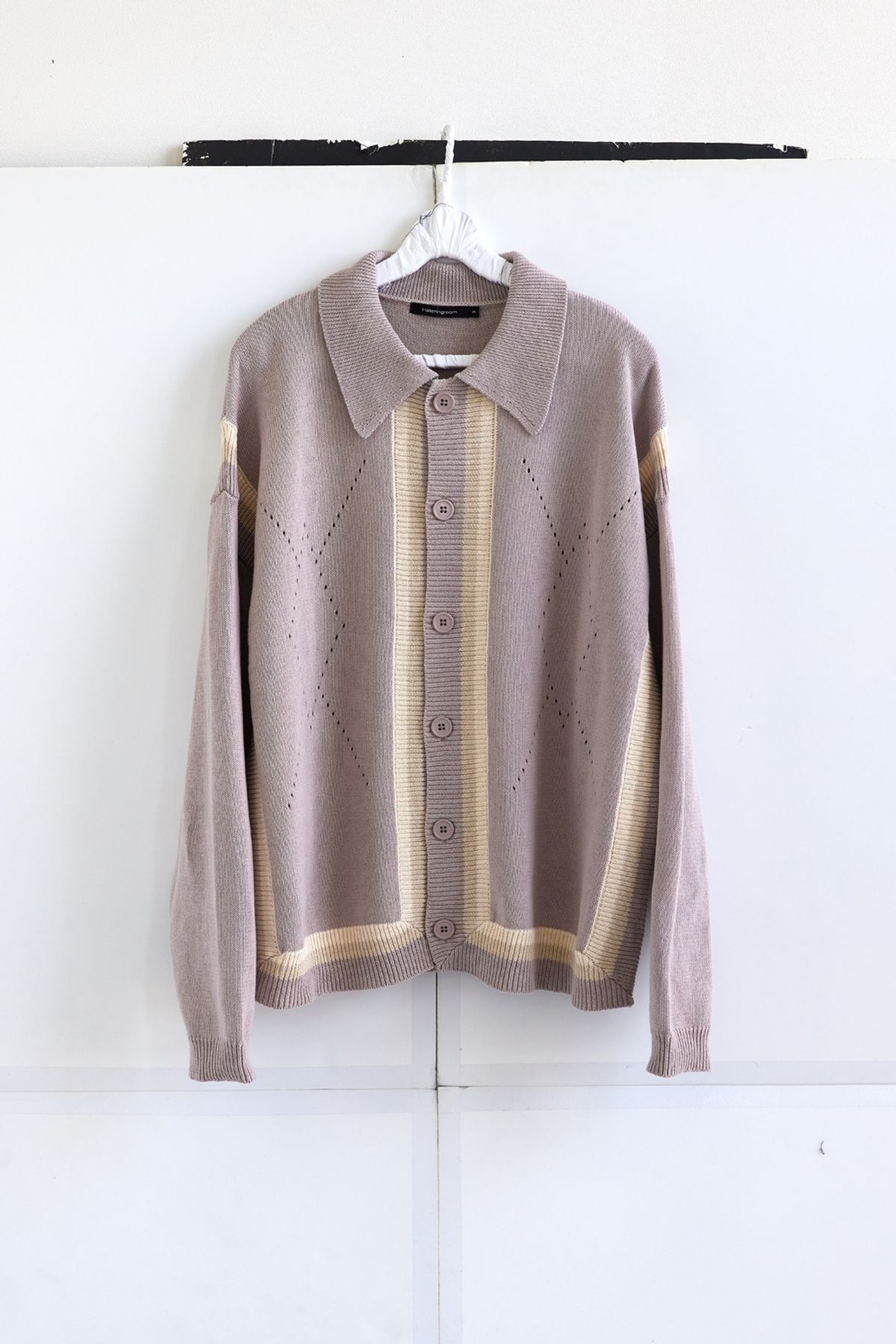 해칭룸(HATCHINGROOM) Archive Cardigan Dusty Pink