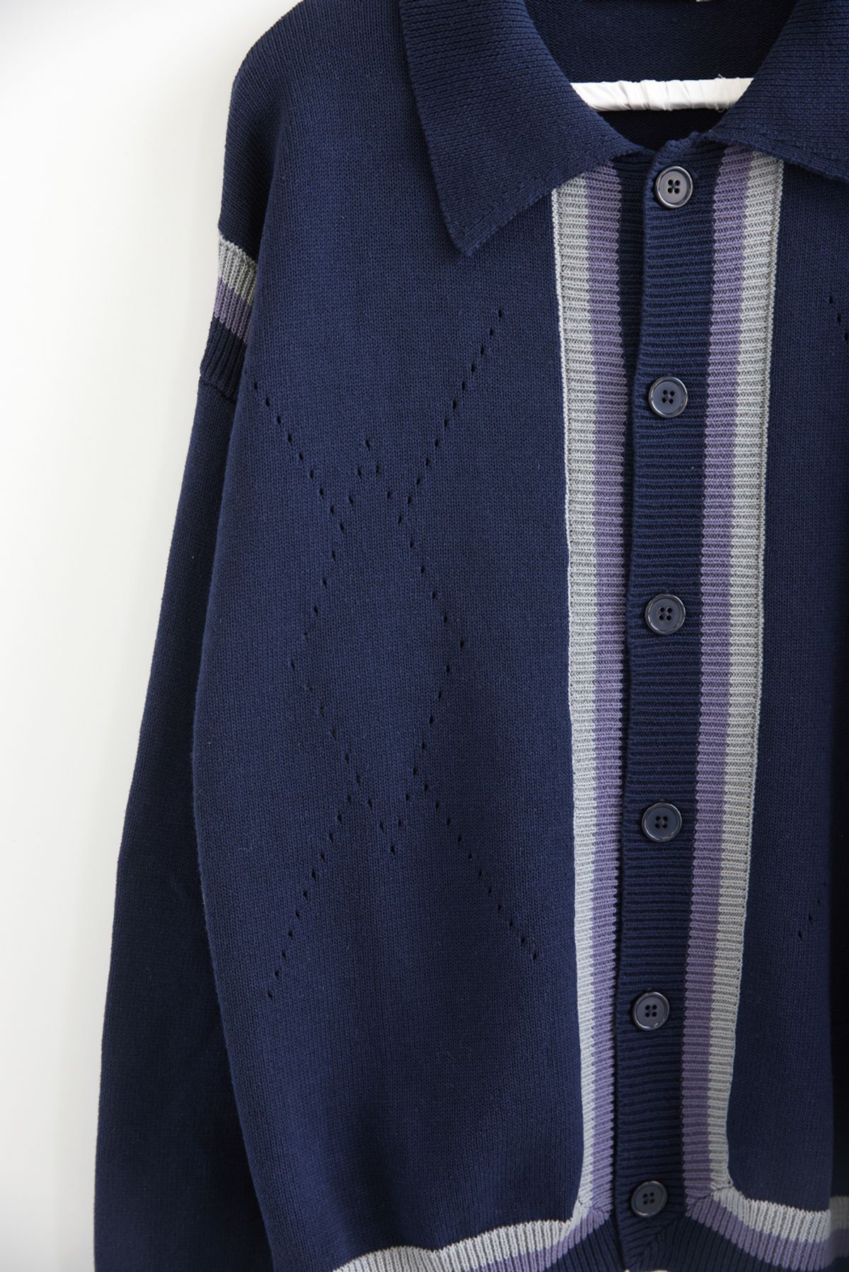해칭룸(HATCHINGROOM) Archive Cardigan Dark Navy